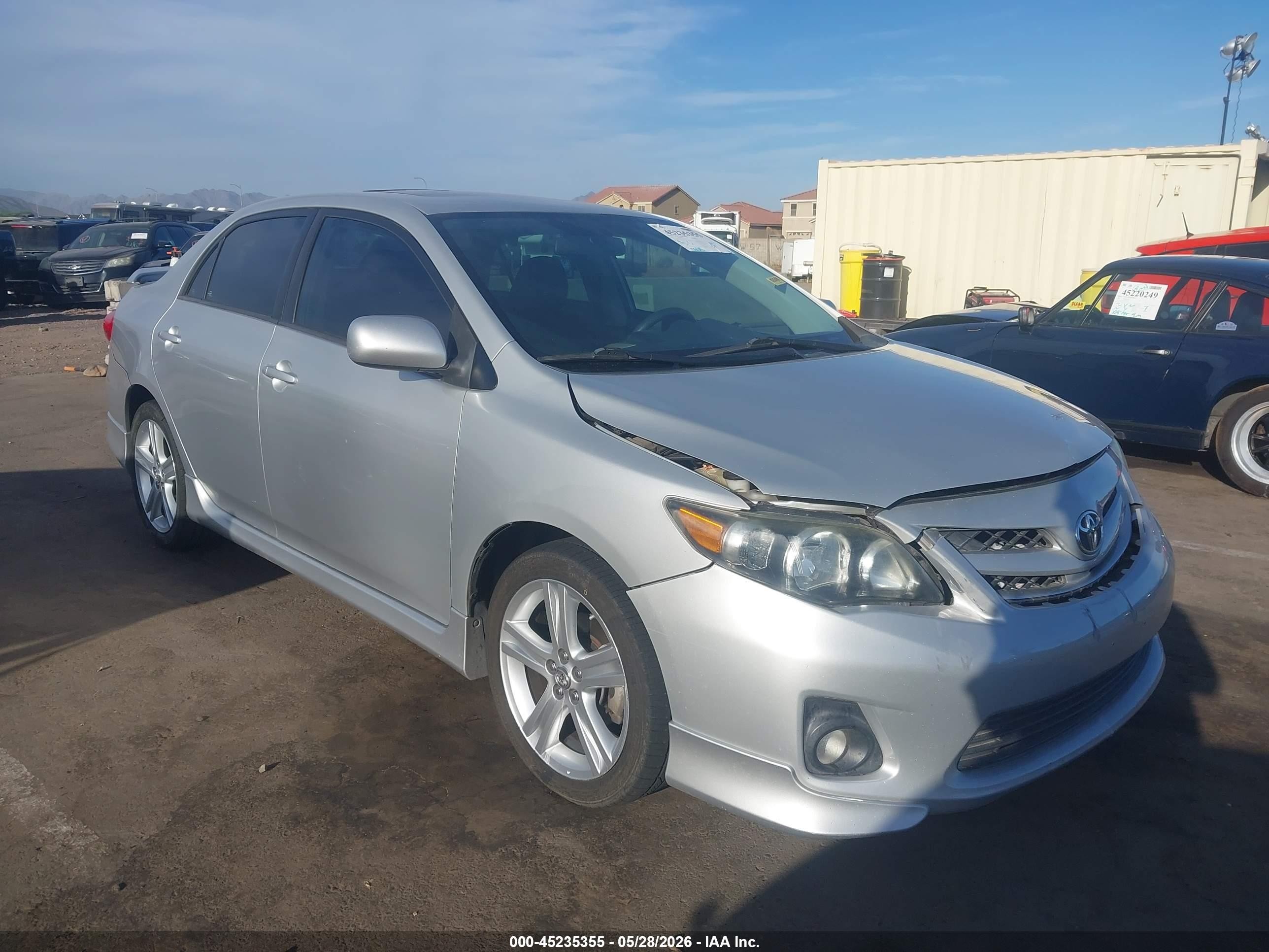 2013 Toyota Corolla S, VIN 5YFBU4EE9DP188070 — Front end