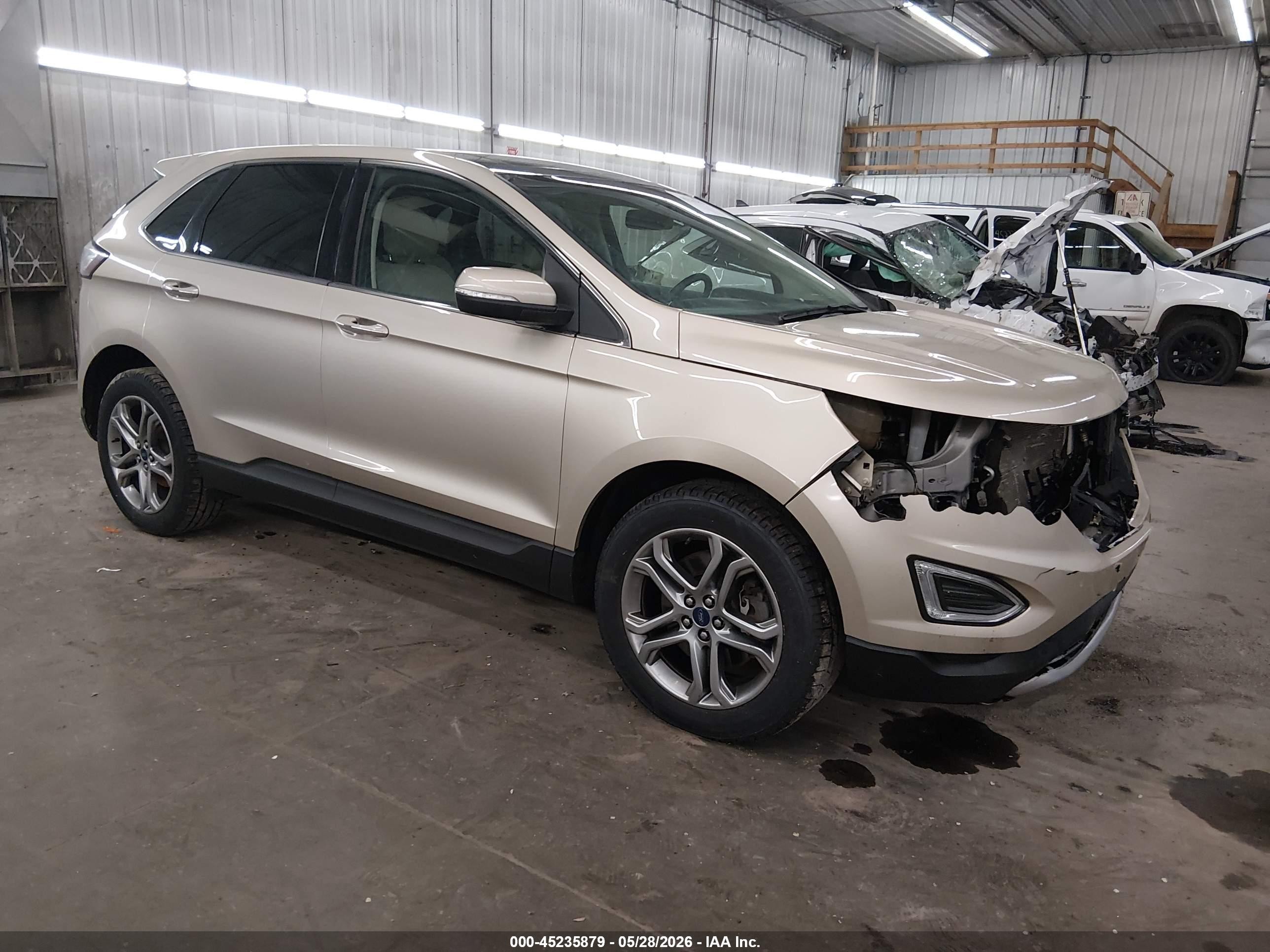 2017 Ford Edge Titanium, VIN 2FMPK4K90HBC62571 — Перед