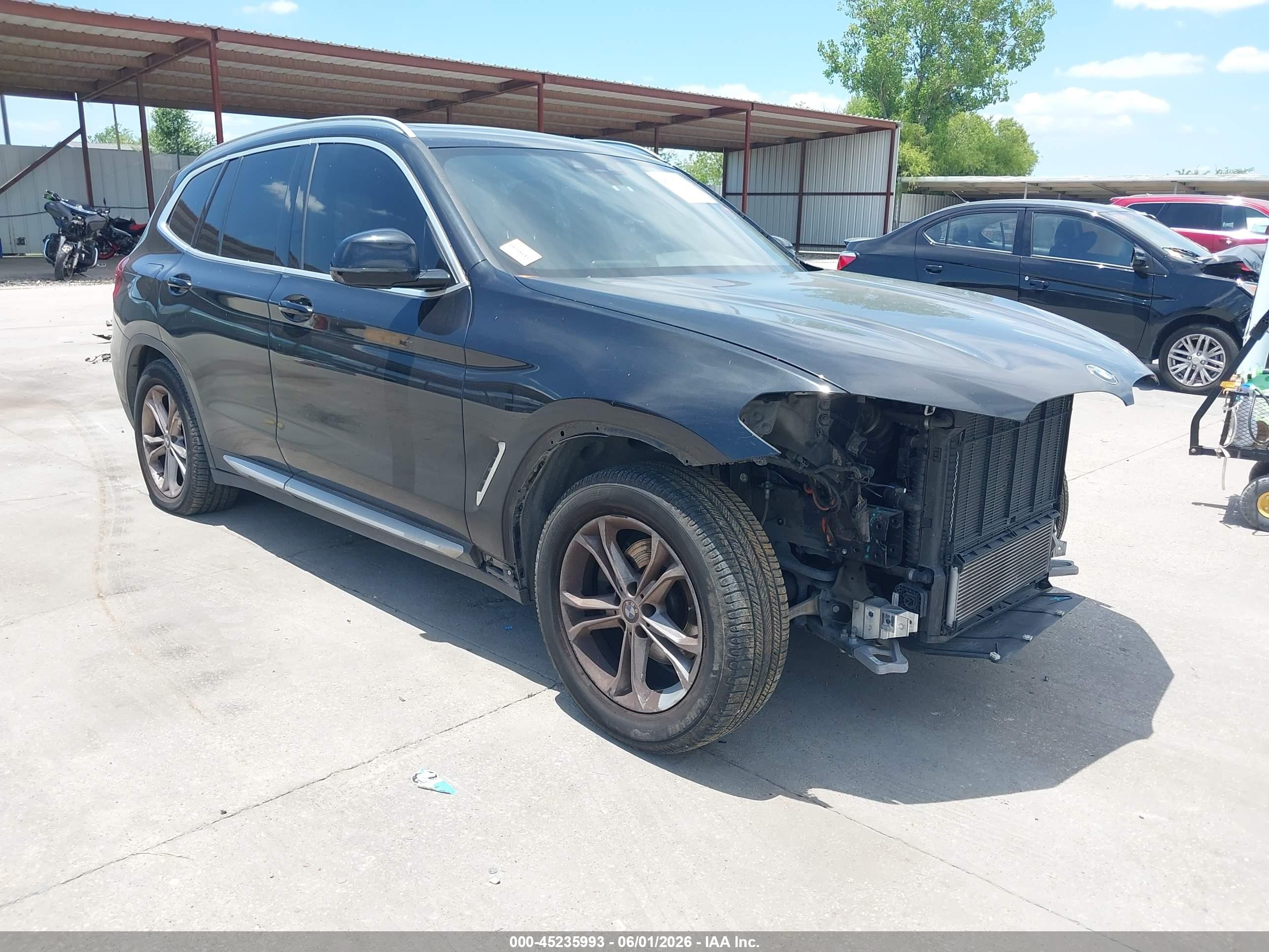 2021 BMW X3 xDrive30i, VIN 5UXTY5C0XM9F84649 — Front end