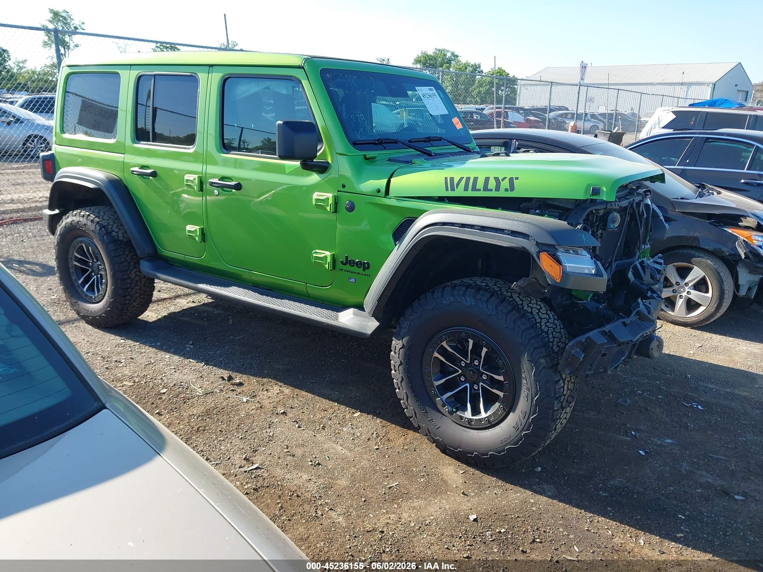 2025 Jeep Wrangler Willys, VIN 1C4RJXDG0SW622926 — Front end