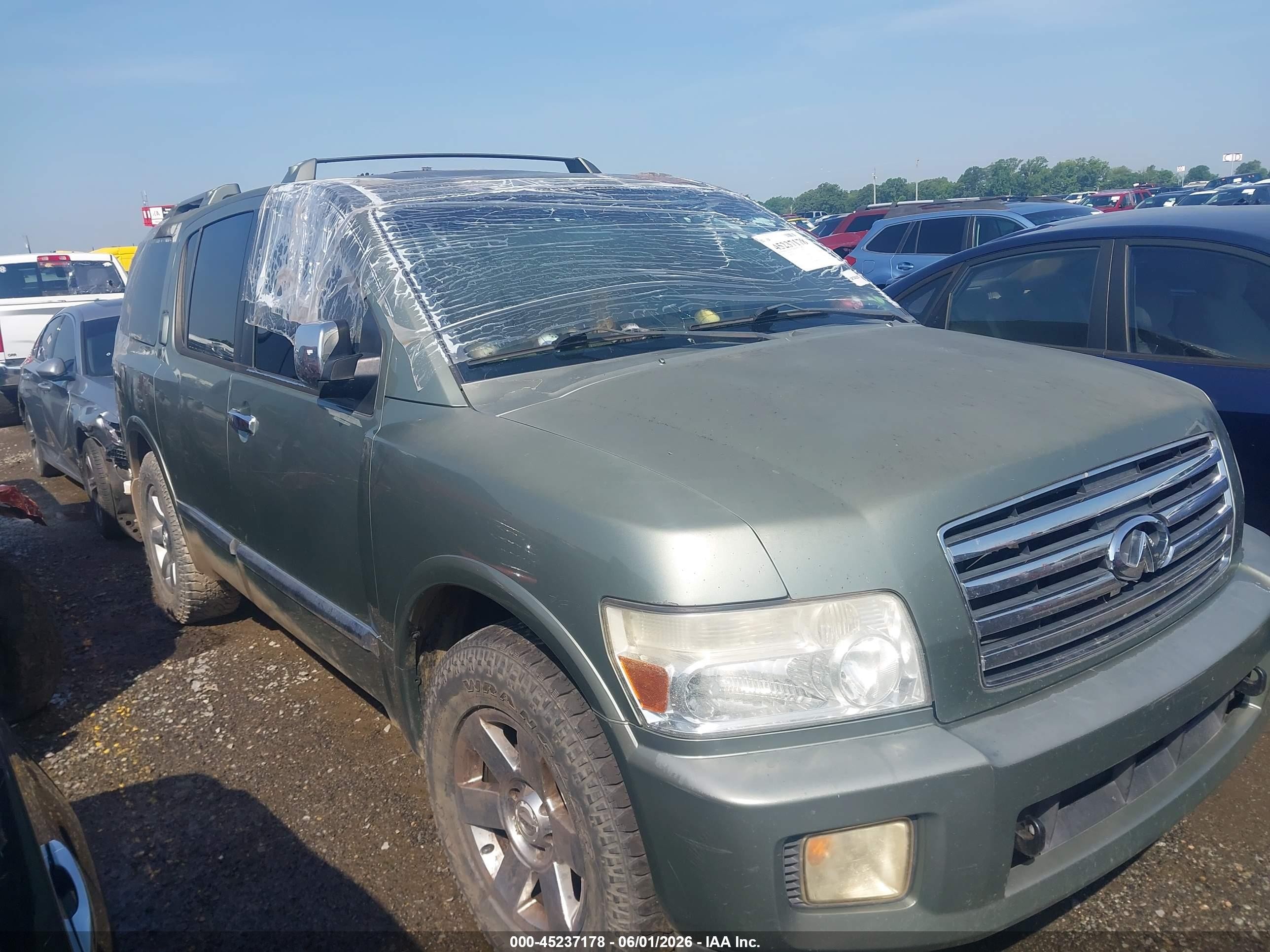 2005 Infiniti QX56, VIN 5N3AA08C35N812762 — Interior fire