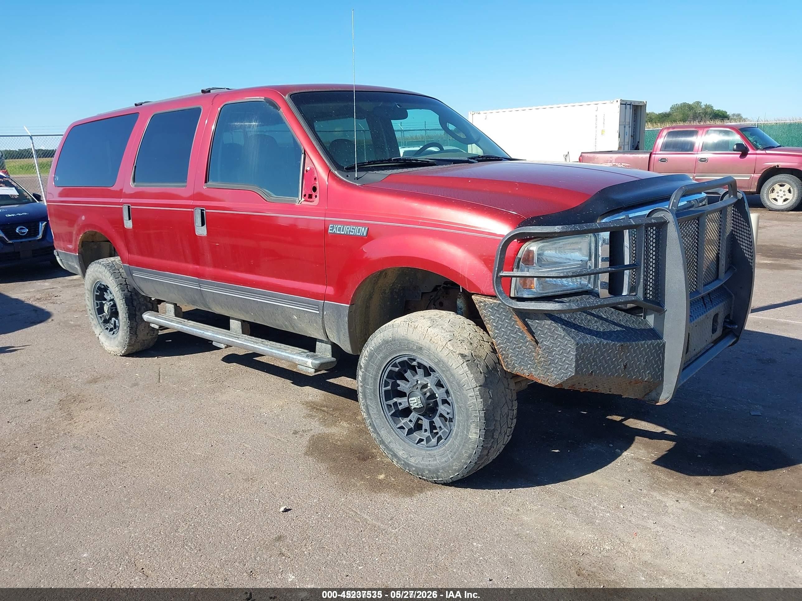 2005 Ford Excursion Special Serv, VIN 1FMNU41S55EC67514 — Water / flood