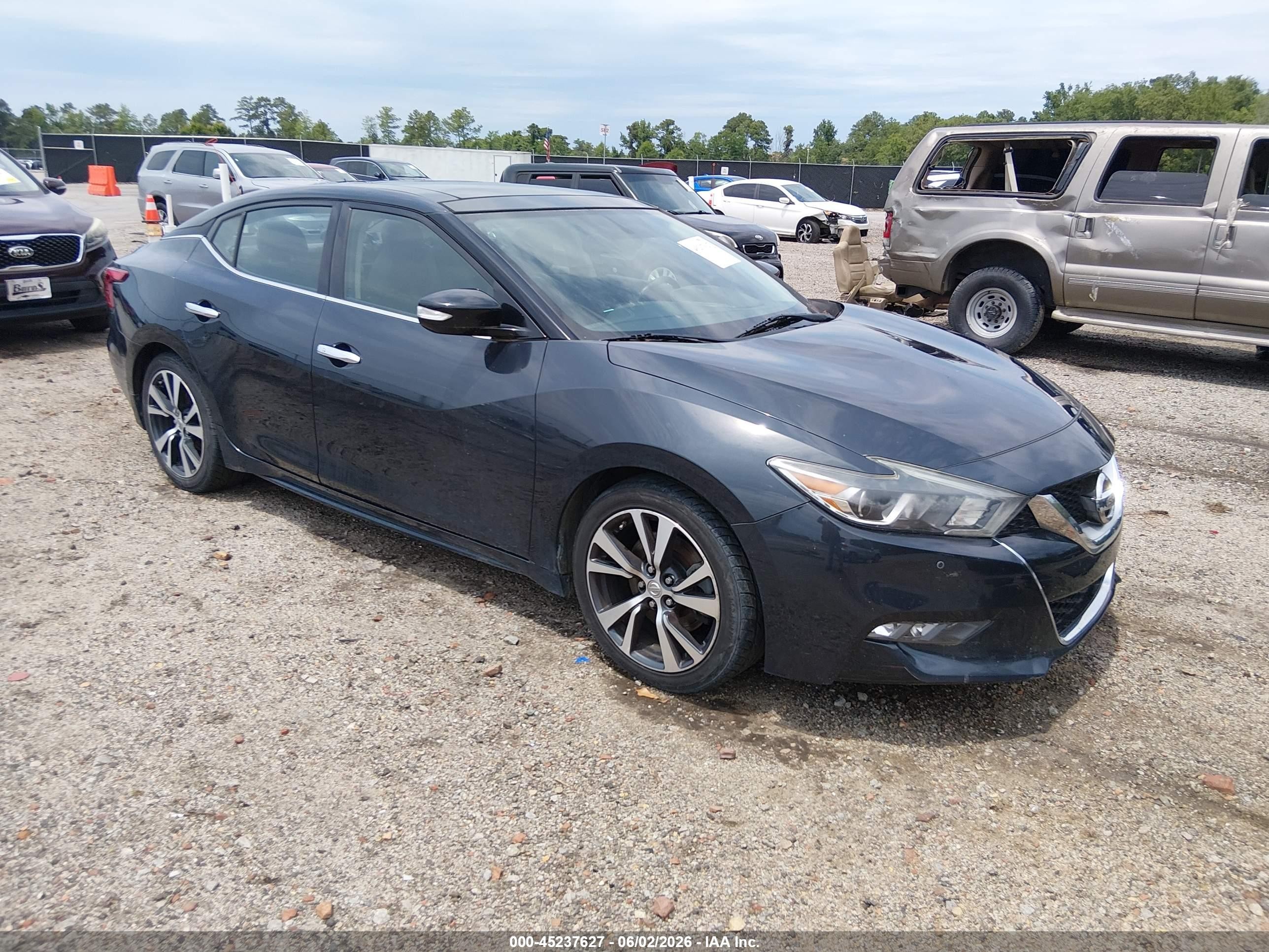 2017 Nissan Maxima SR, VIN 1N4AA6APXHC396714 — Крыша