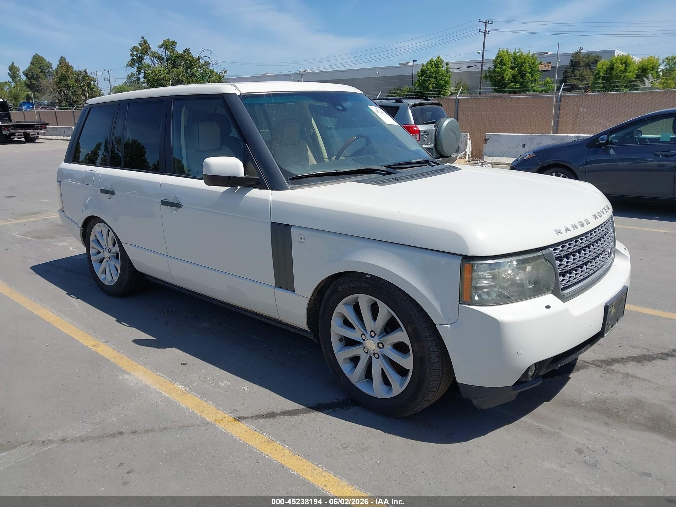 2010 Land Rover Range Rover HSE Lux, VIN SALMF1D46AA324108 — Engine fire
