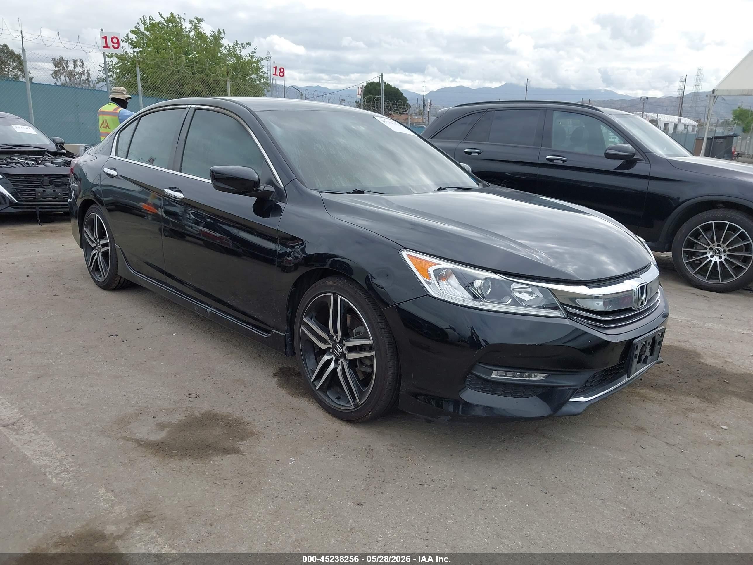 2017 Honda Accord Sport, VIN 1HGCR2F55HA254621 — Interior fire