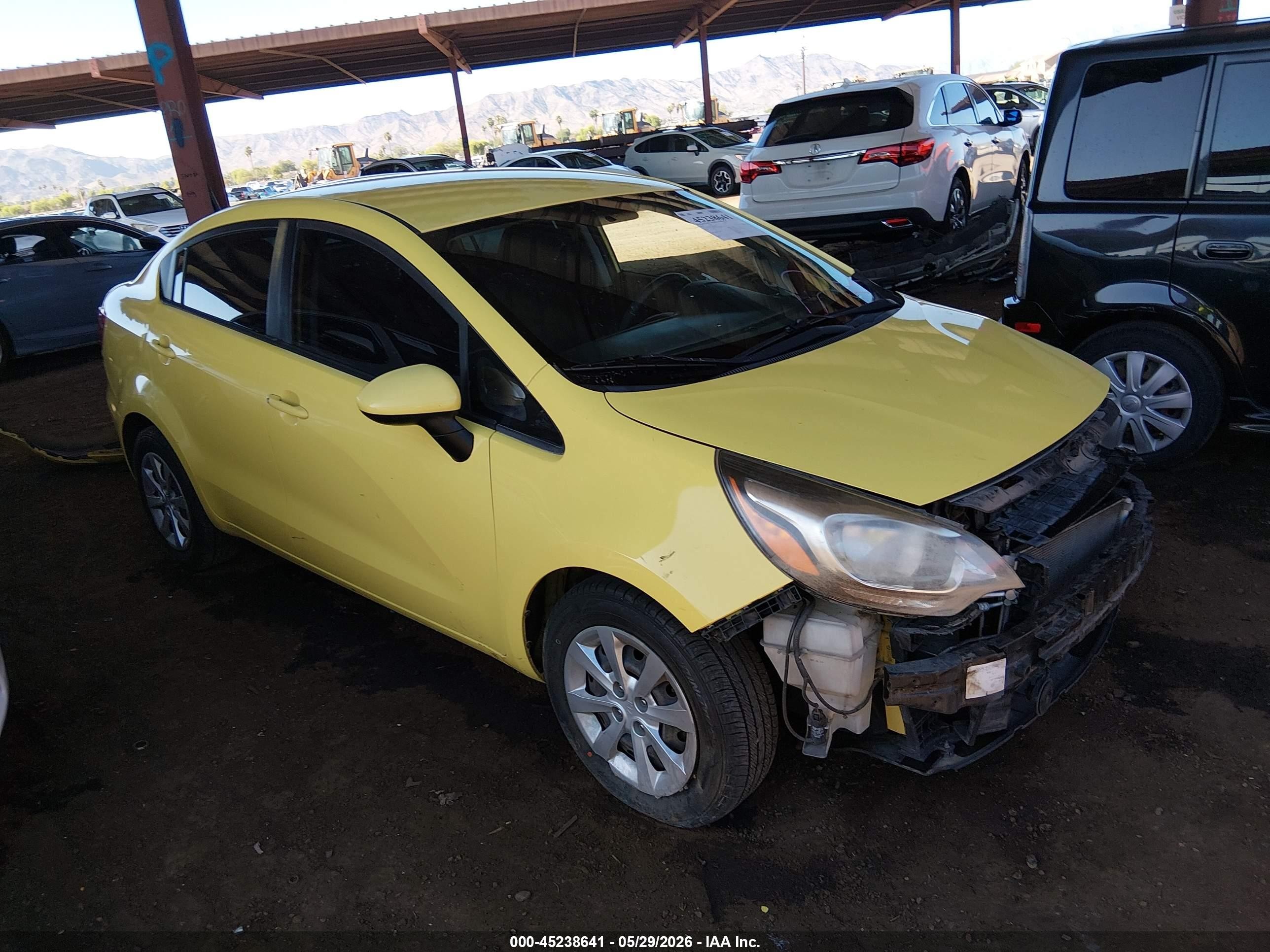 2016 Kia Rio LX, VIN KNADM4A32G6590552 — Front end