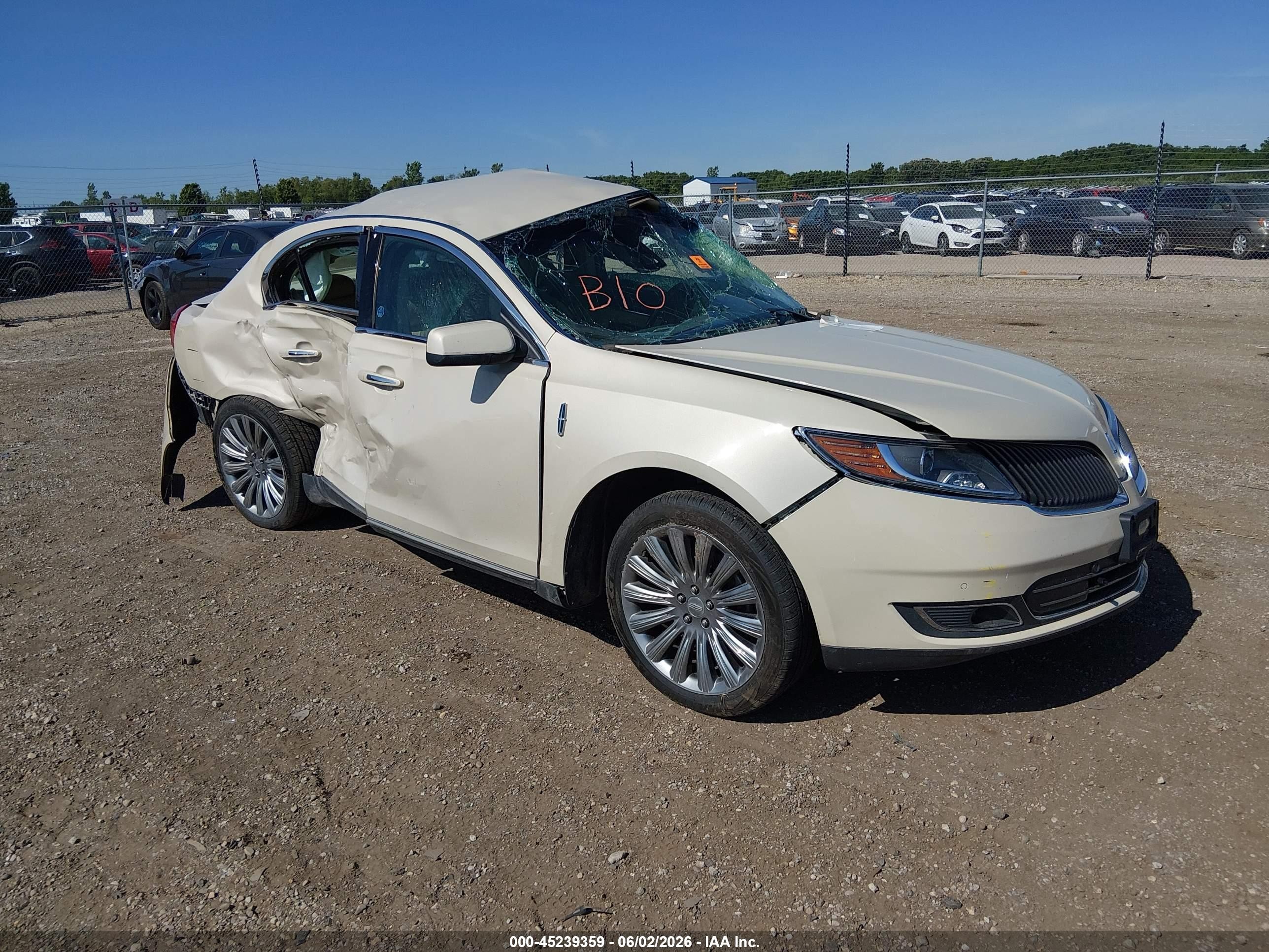 2015 Lincoln MKS, VIN 1LNHL9DK5FG606965 — Biohazard / chemical