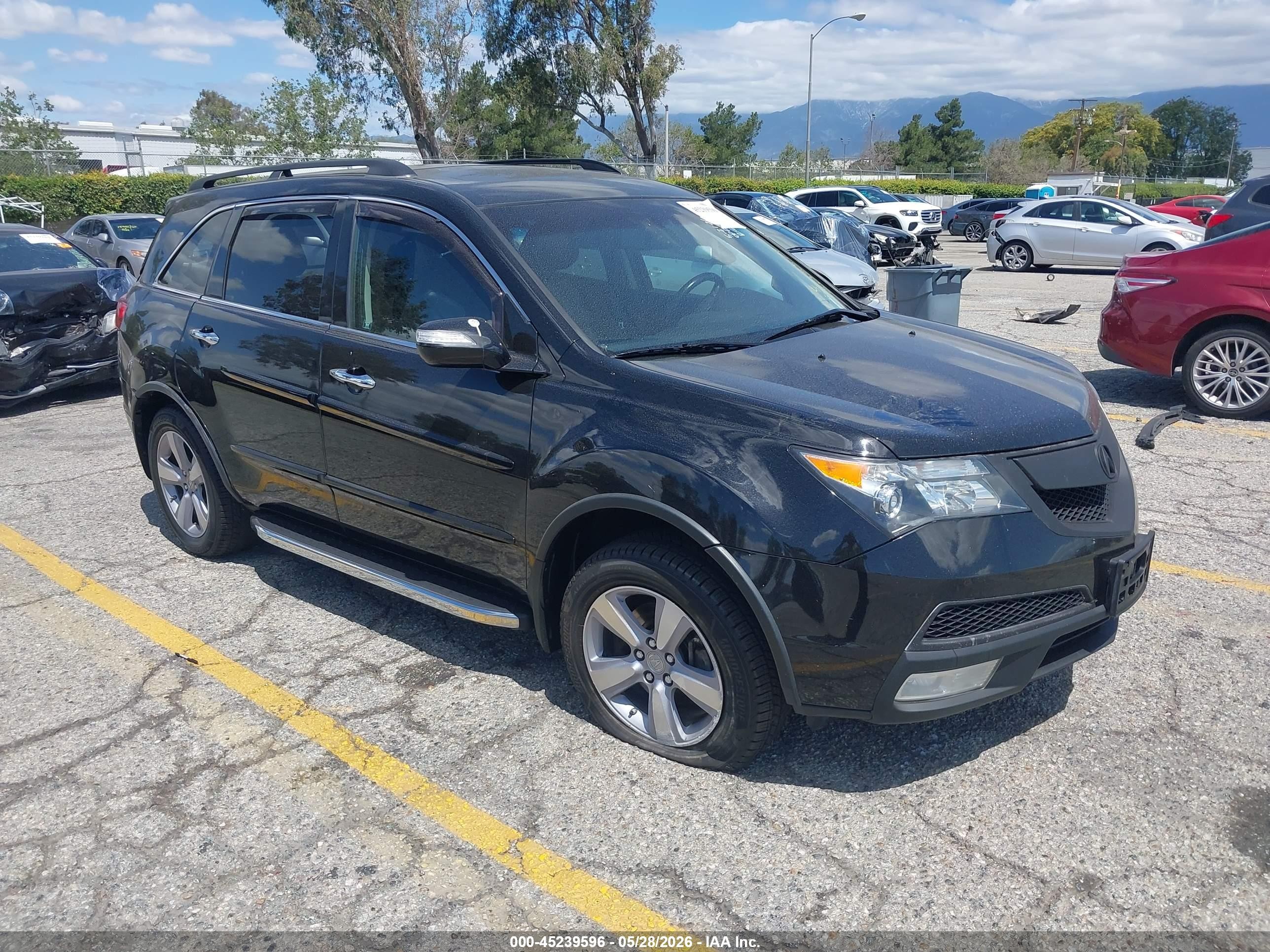 2012 Acura MDX, VIN 2HNYD2H29CH505571 — Rear end