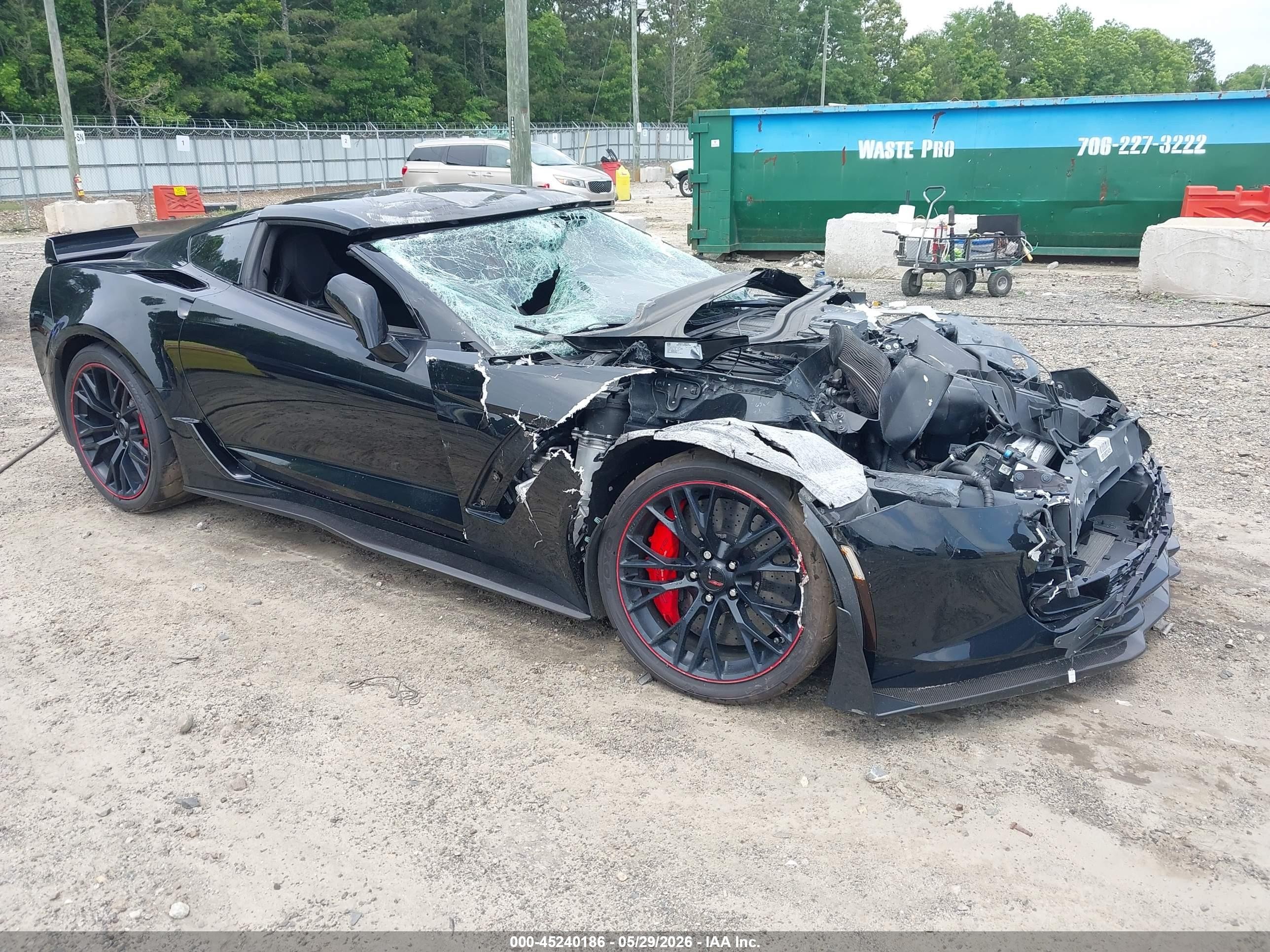 2018 Chevrolet Corvette Z06 3LZ, VIN 1G1YT2D64J5600554 — Front end