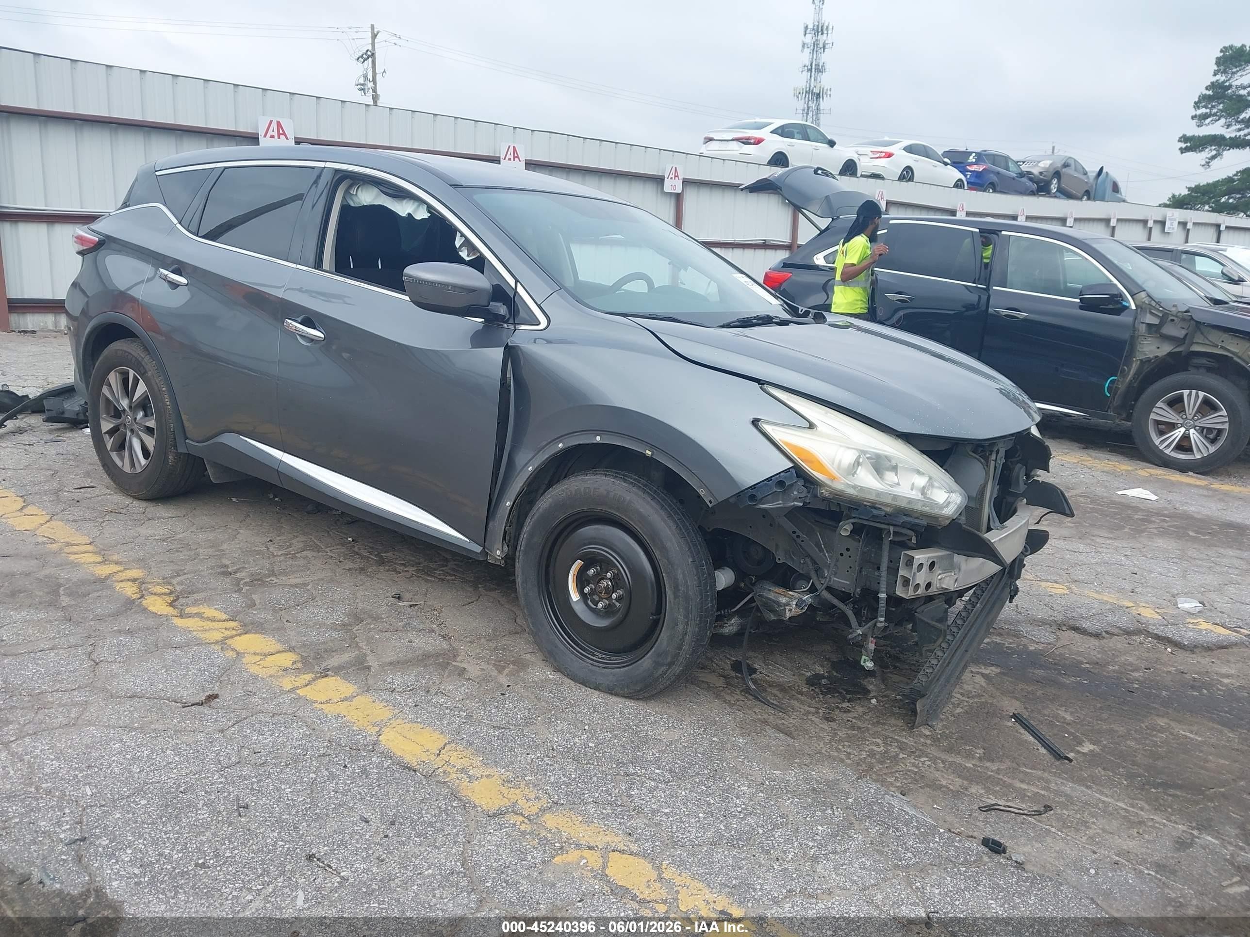2016 Nissan Murano Platinum, VIN 5N1AZ2MG3GN148309 — Front end
