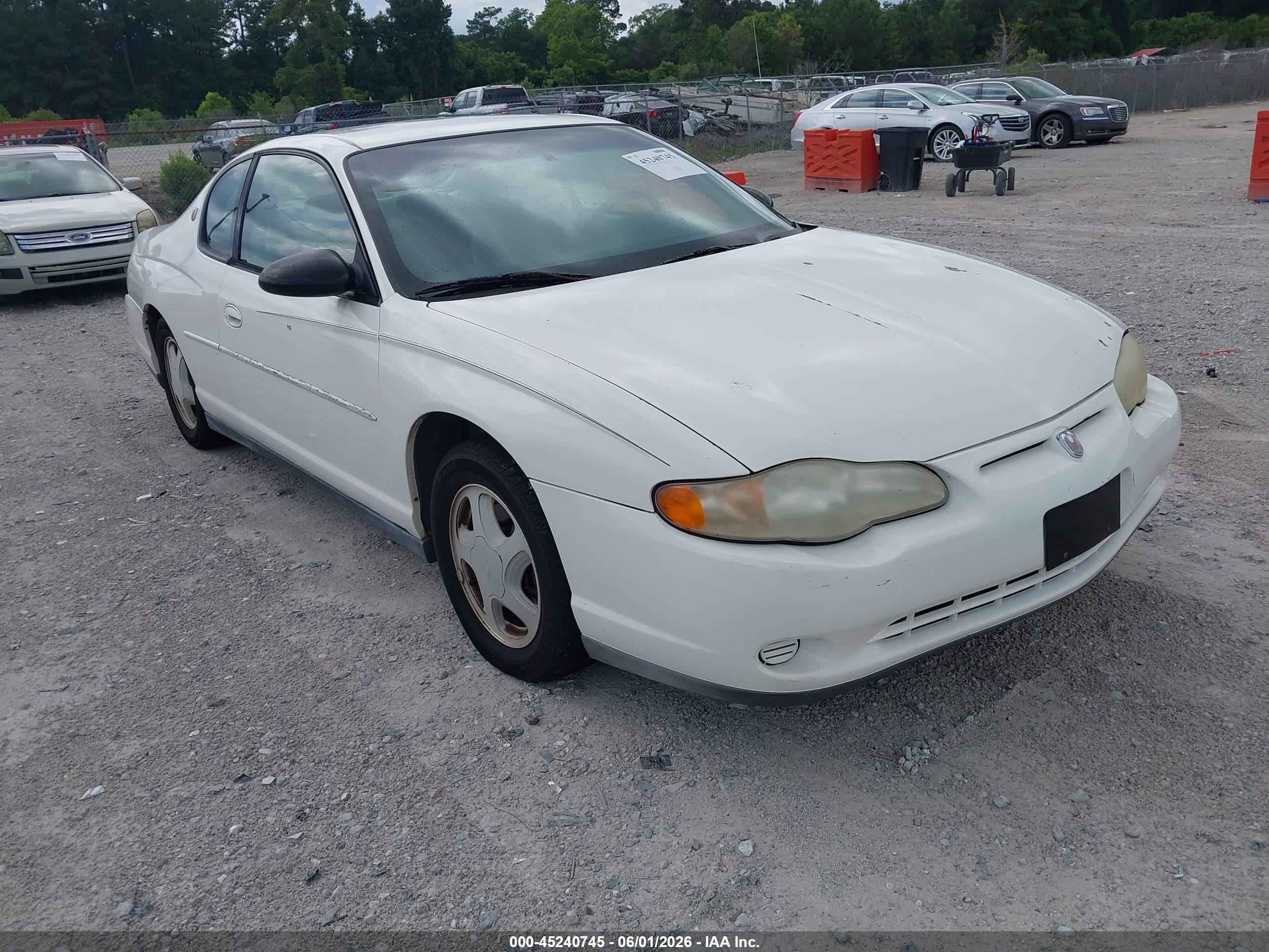2001 Chevrolet Monte Carlo LS, VIN 2G1WW12E819226570 — Бок