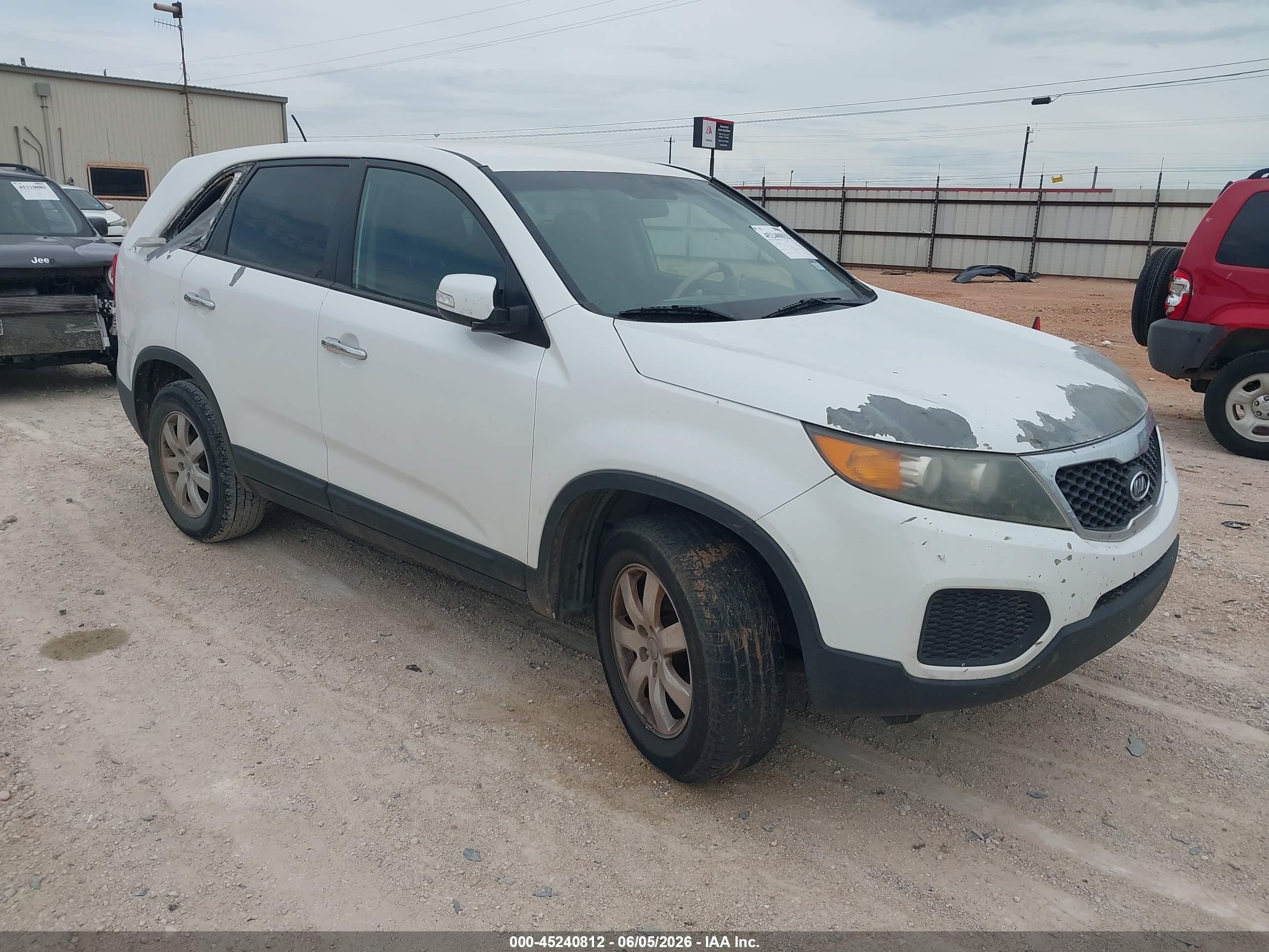 2013 Kia Sorento LX, VIN 5XYKT3A13DG406413 — Repossession