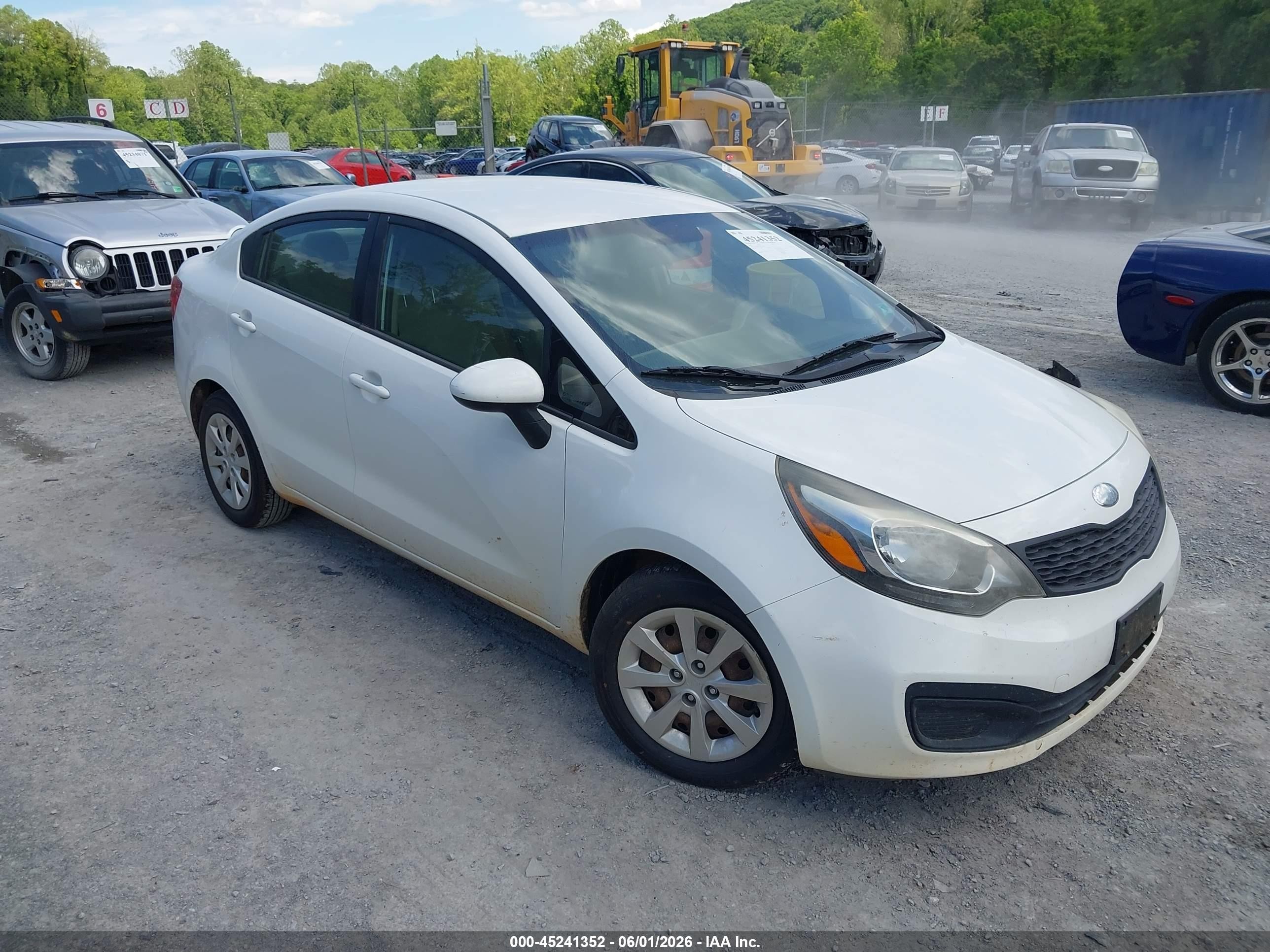 2013 Kia Rio LX, VIN KNADM4A36D6219499 — Fresh water flood