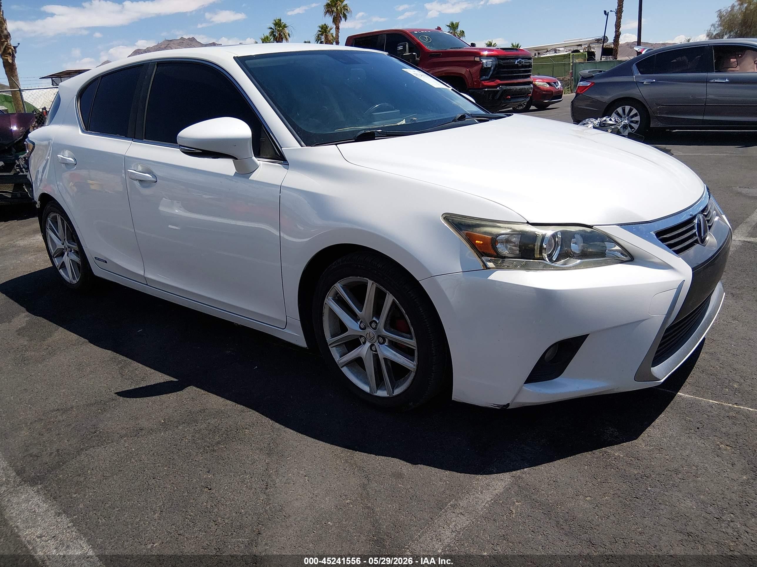 2015 Lexus CT 200h, VIN JTHKD5BH4F2248521 — Rear end