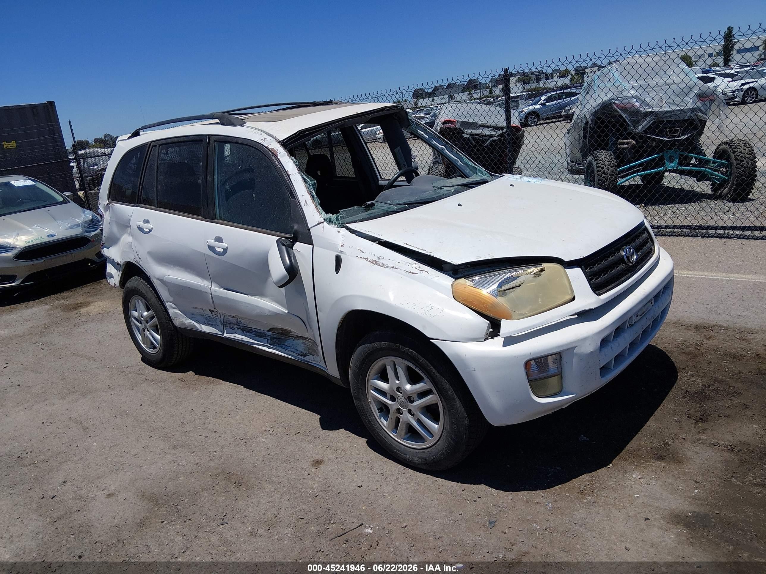 2002 Toyota RAV4, VIN JTEGH20V620077646 — Rollover
