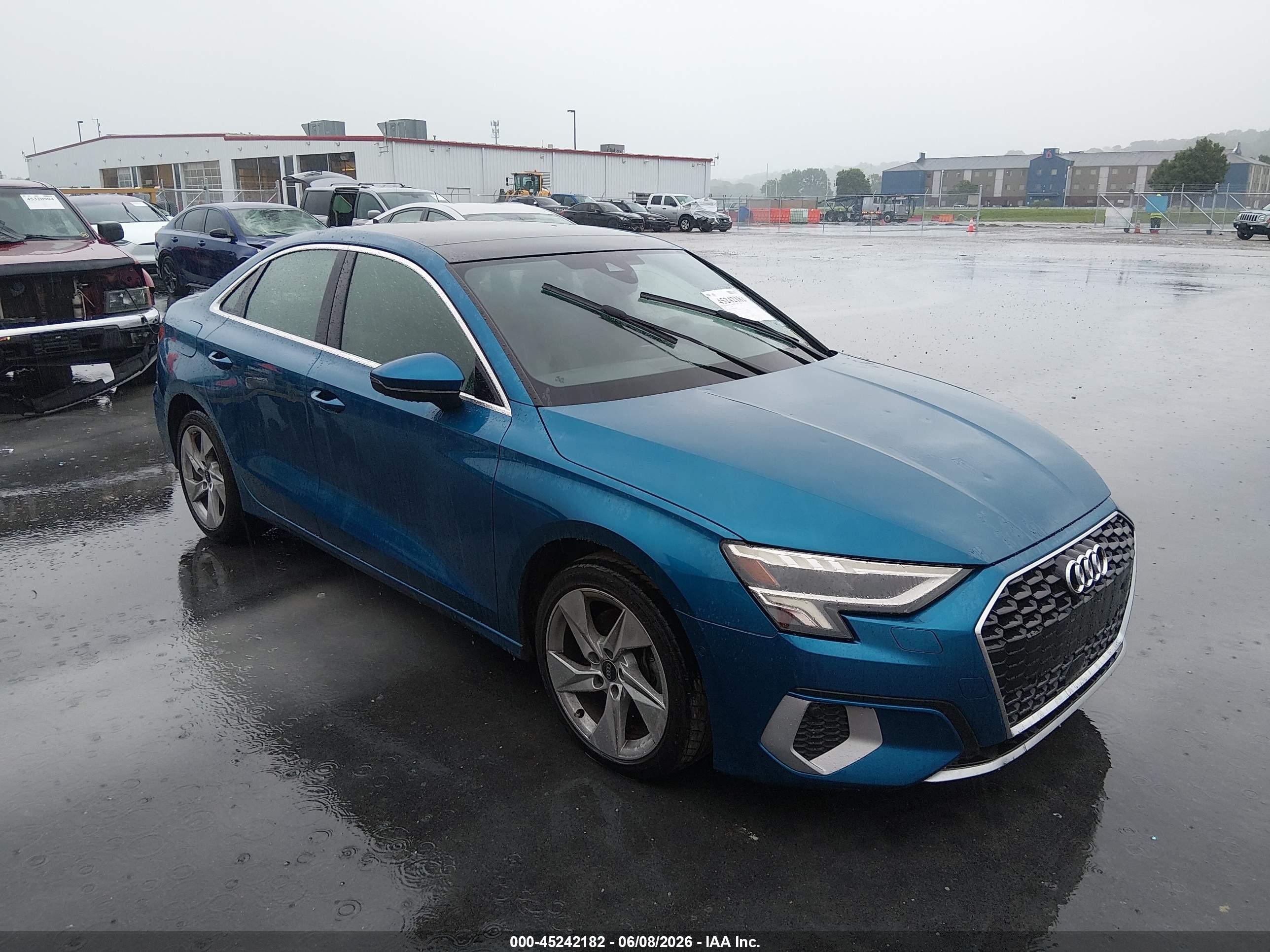 2023 Audi A3 Premium, VIN WAUAUDGY8PA107388 — Hail