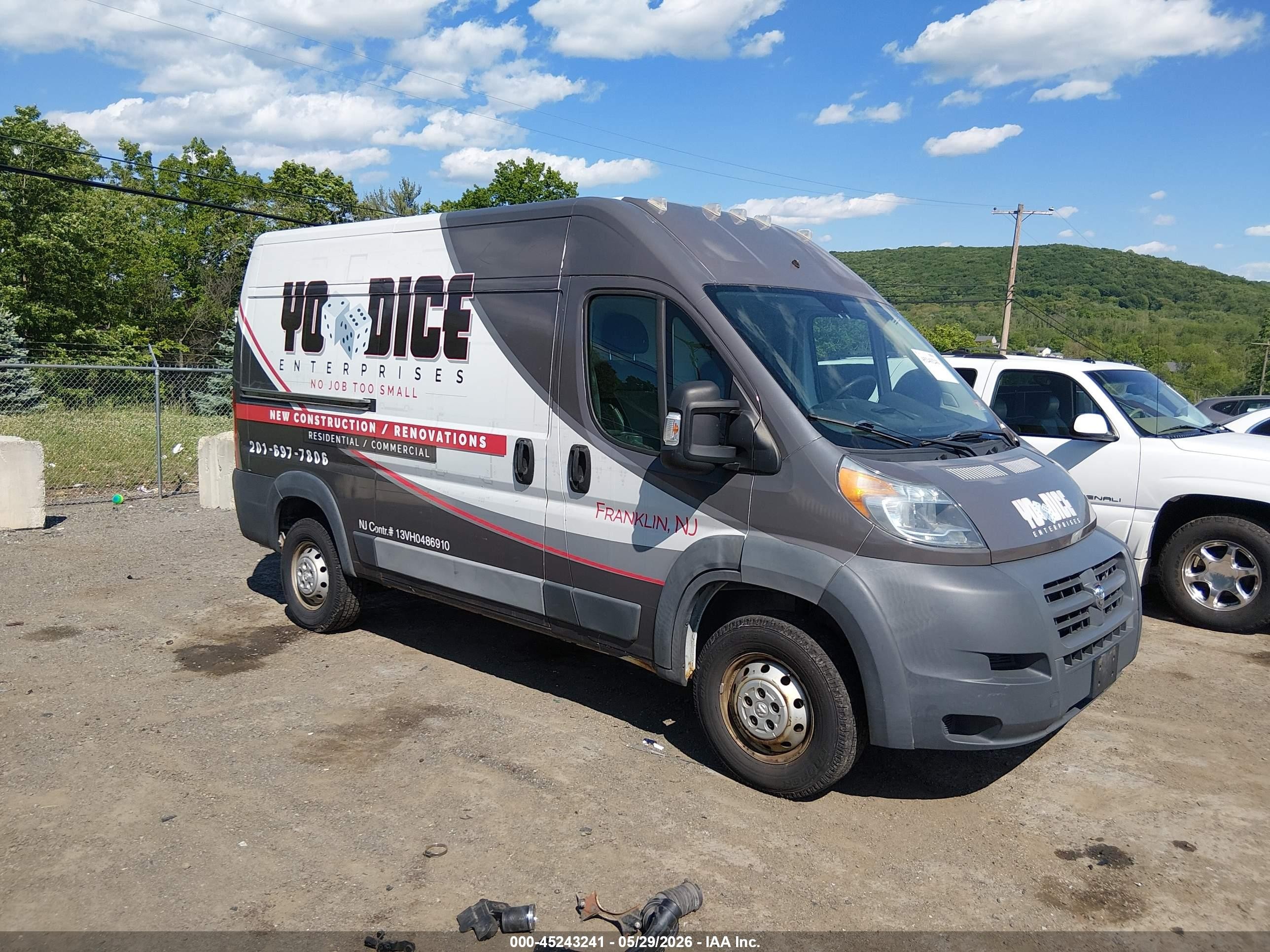 2016 Ram ProMaster Cargo, VIN 3C6TRVCG8GE104303 — Normal wear