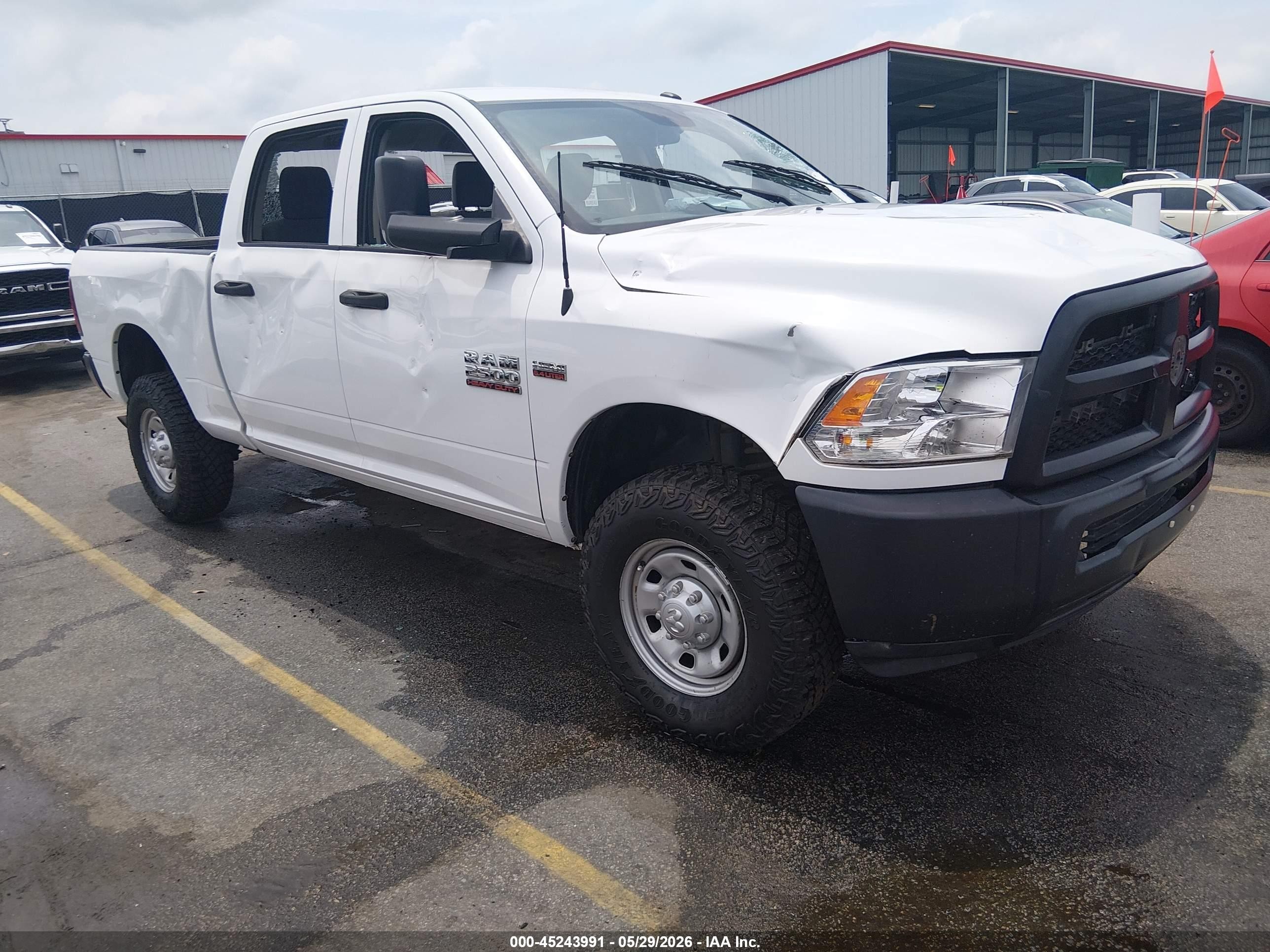 2017 Ram 2500 Tradesman, VIN 3C6UR5CJ8HG733887 — Vandalism