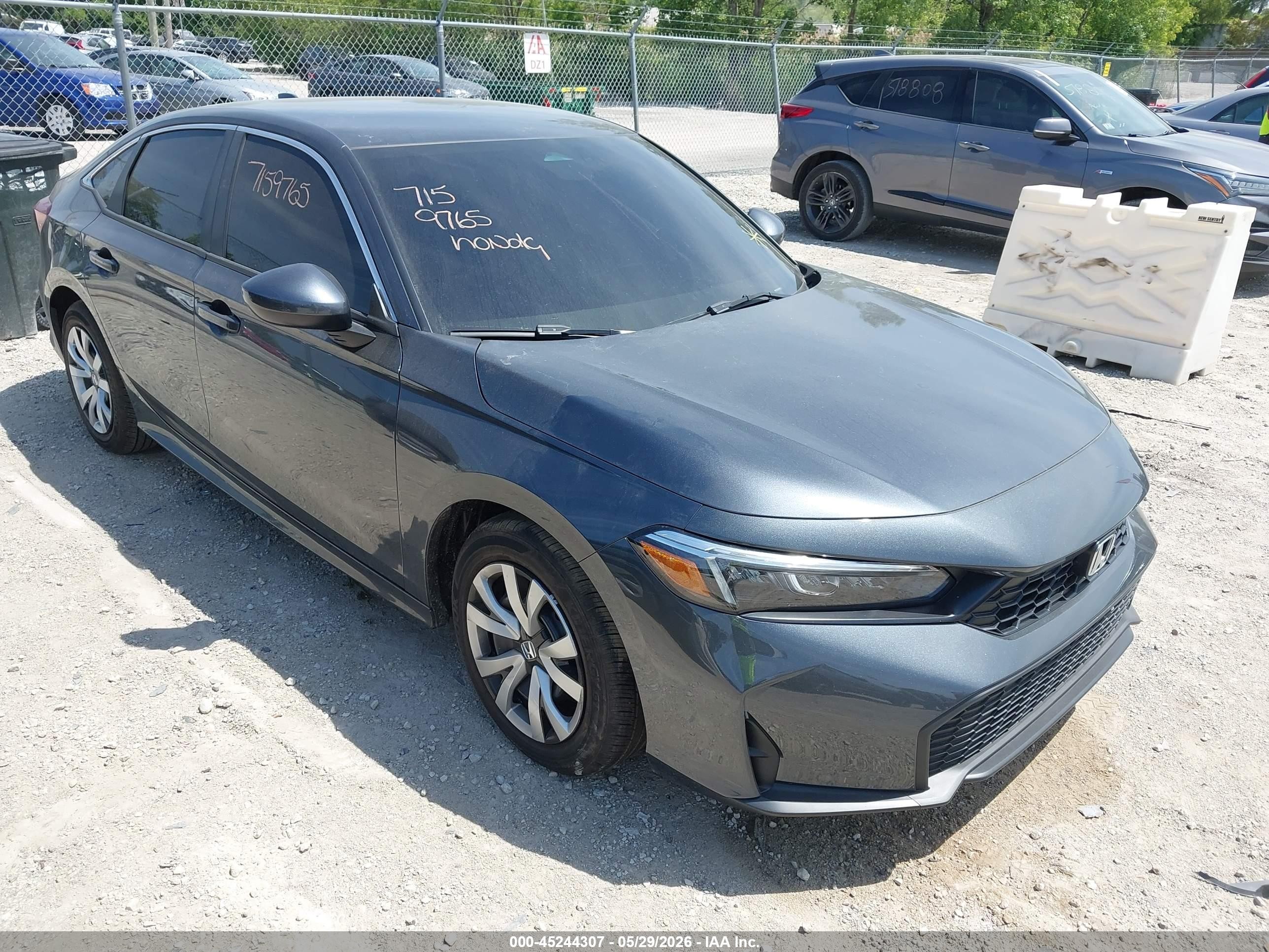 2026 Honda Civic LX, VIN 2HGFE2F22TH579056 — Theft recovery