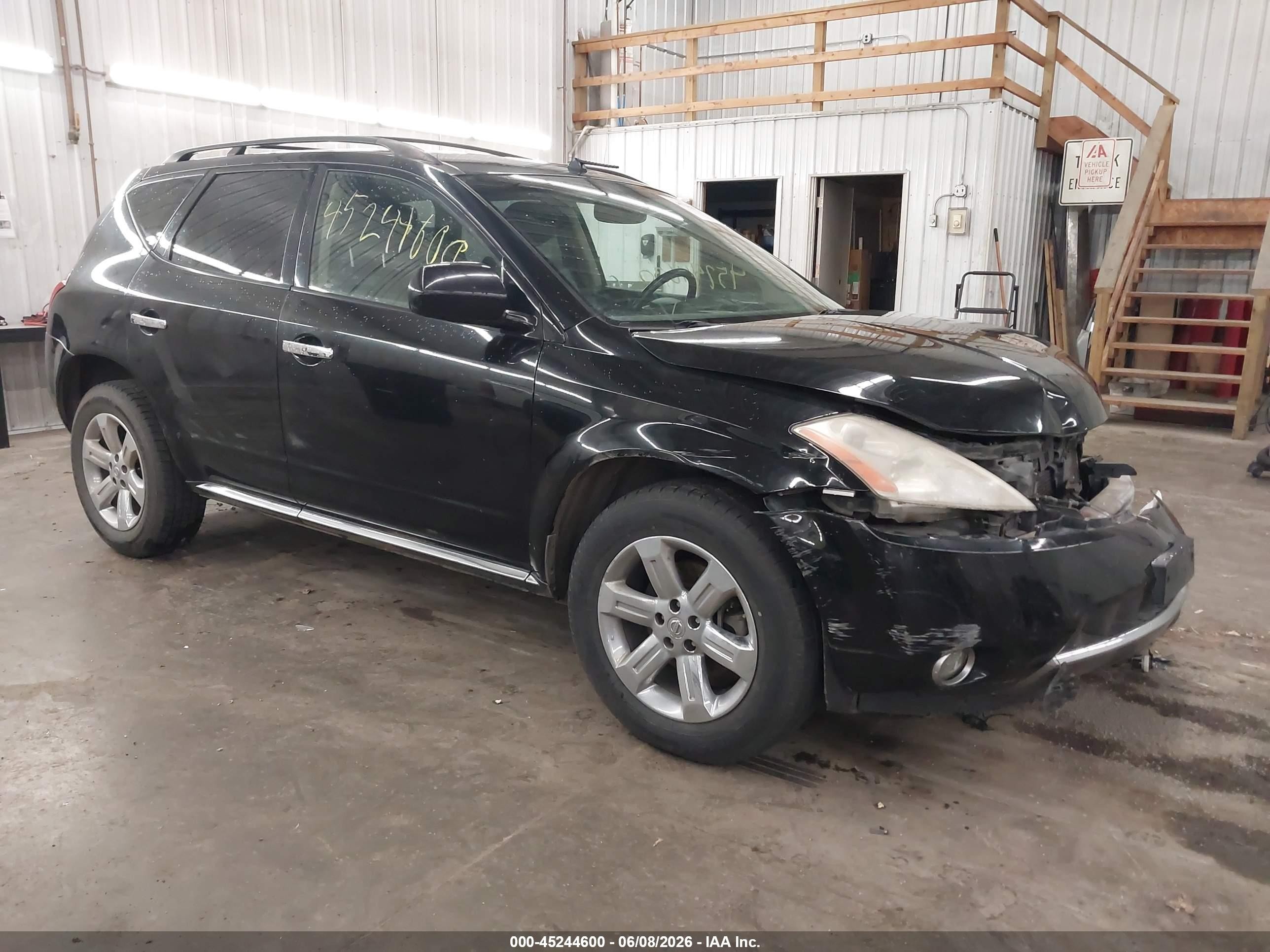 2007 Nissan Murano SL, VIN JN8AZ08W27W649054 — Front end