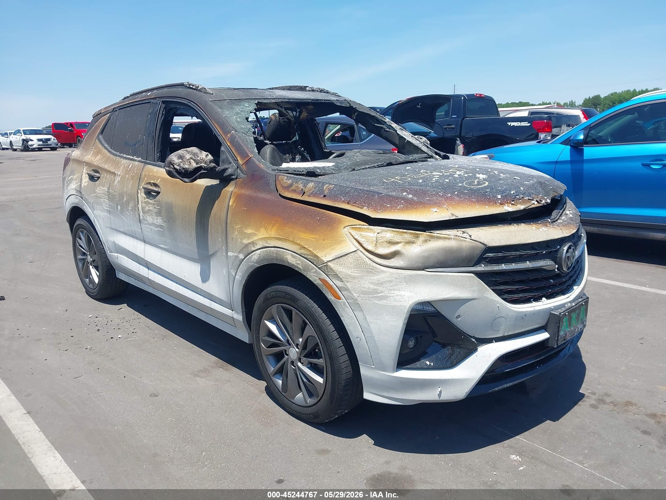2022 Buick Encore GX Essence, VIN KL4MMGSL2NB087606 — Burn