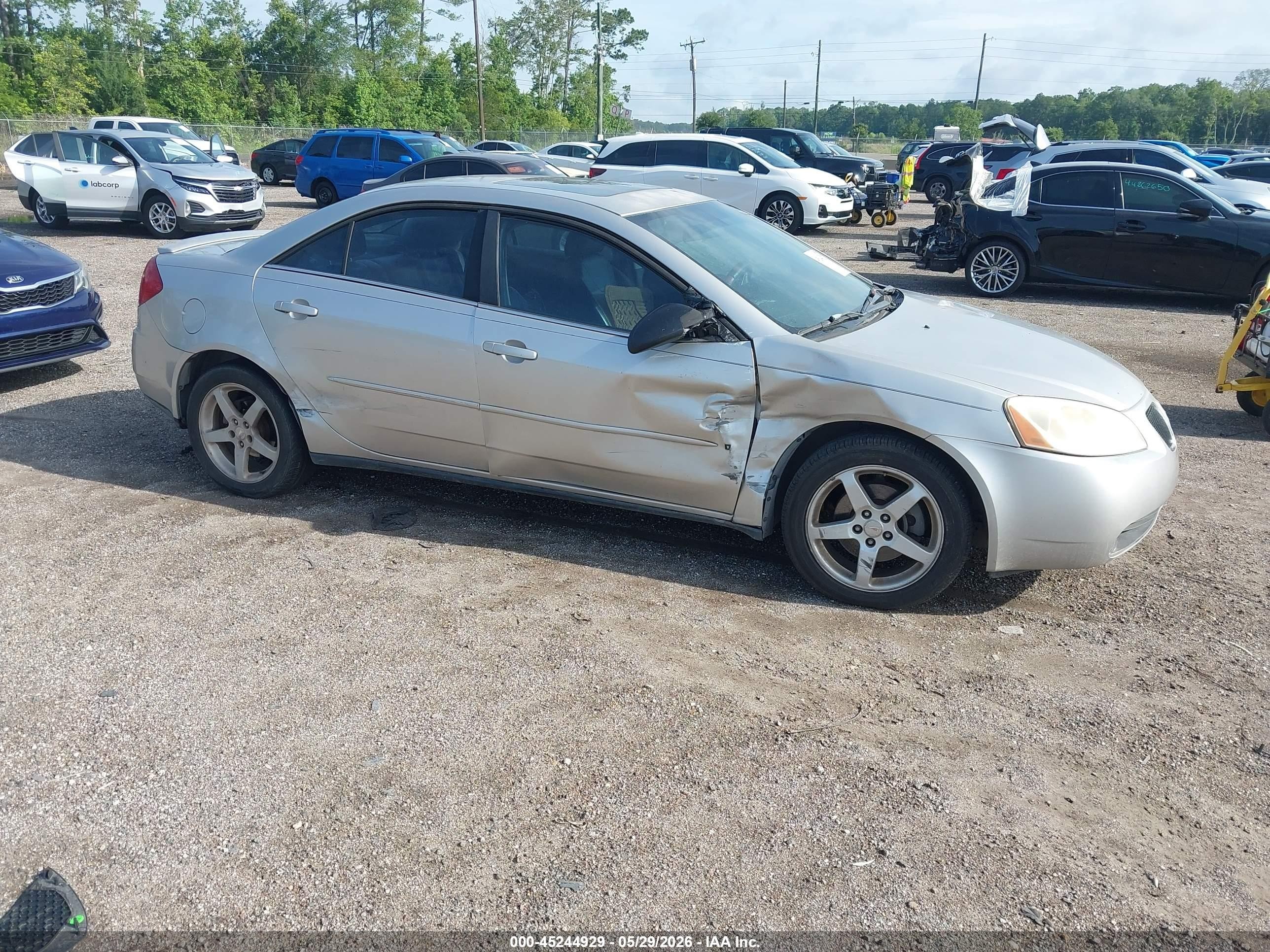 2006 Pontiac G6 6-Cyl, VIN 1G2ZG558864250123 — Not stated
