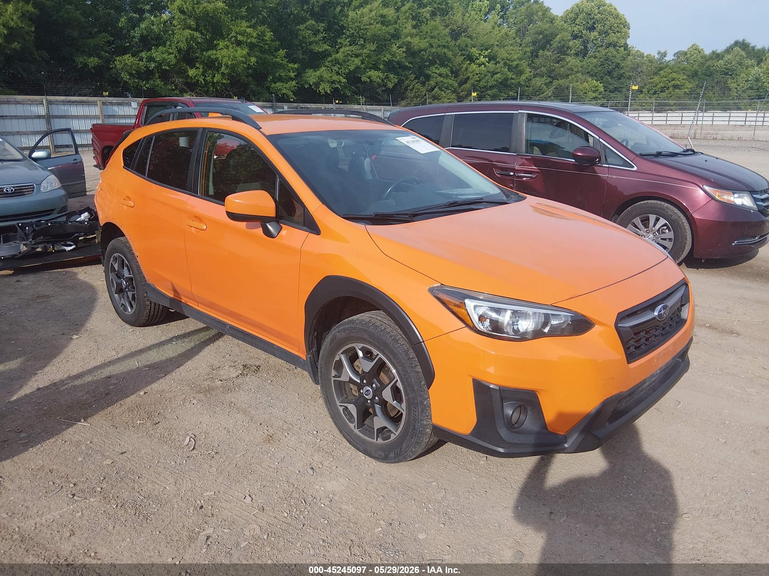 2018 Subaru Crosstrek Premium, VIN JF2GTADC5J8219637 — Rear end