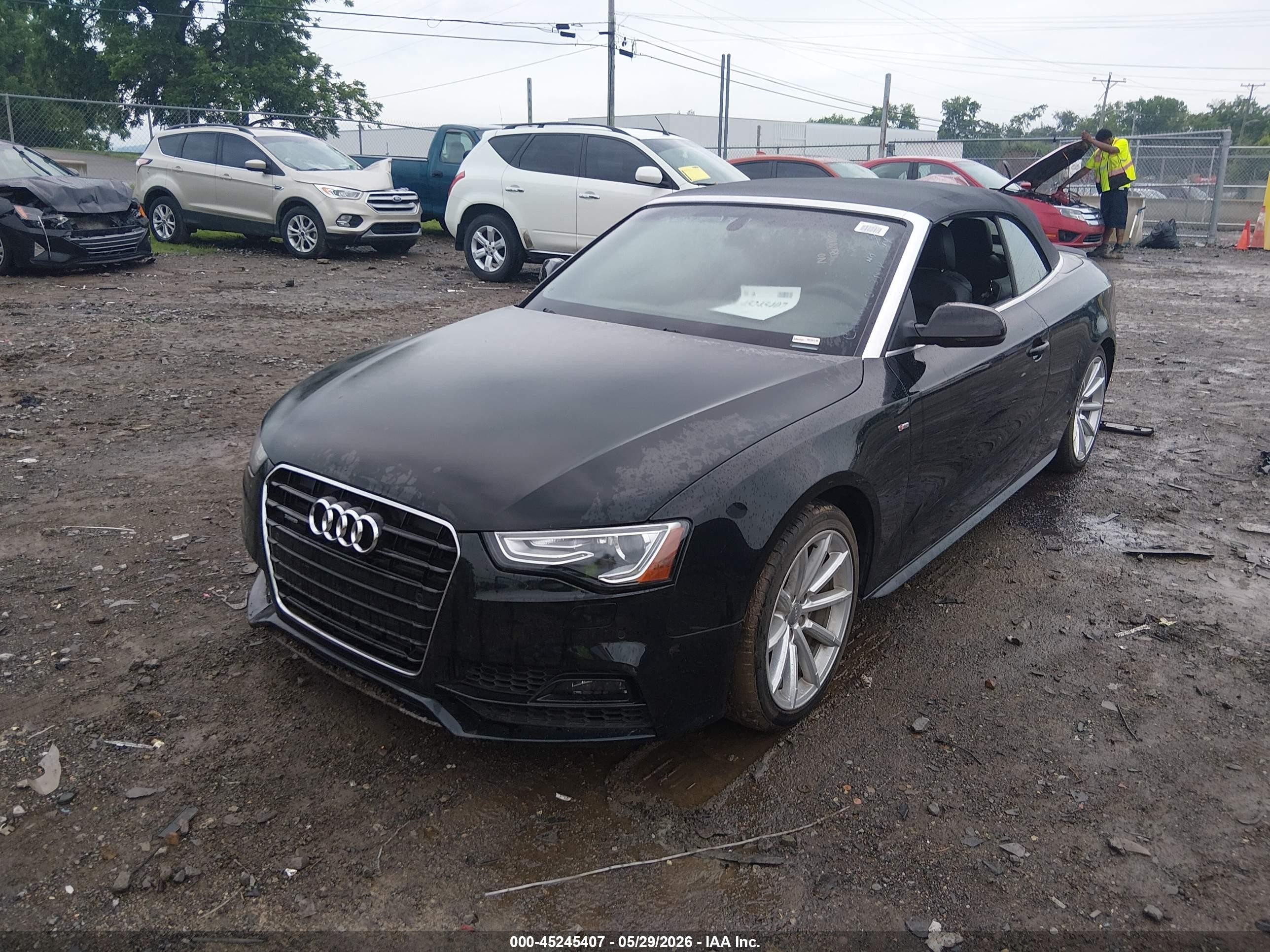 2017 Audi A5 Cabriolet Sport, VIN WAUD2AFH4HN004398 — Не указано