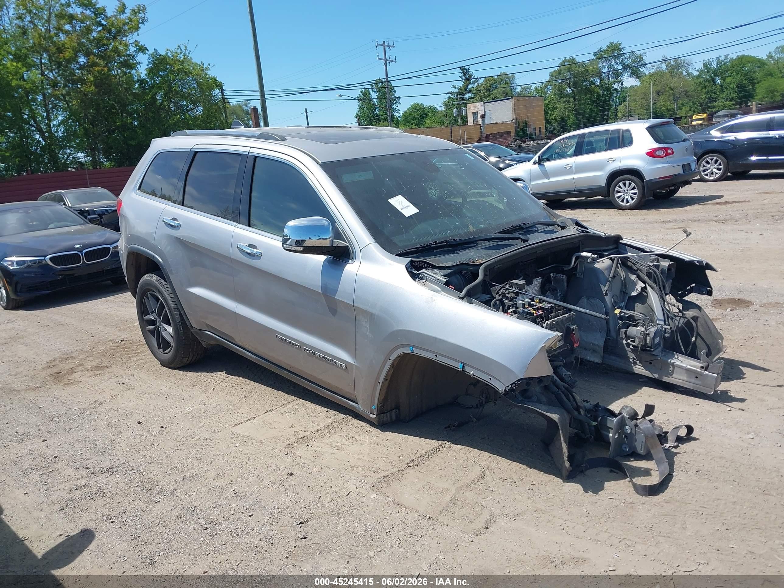 2017 Jeep Grand Cherokee Limited, VIN 1C4RJFBG7HC852888 — Stripped