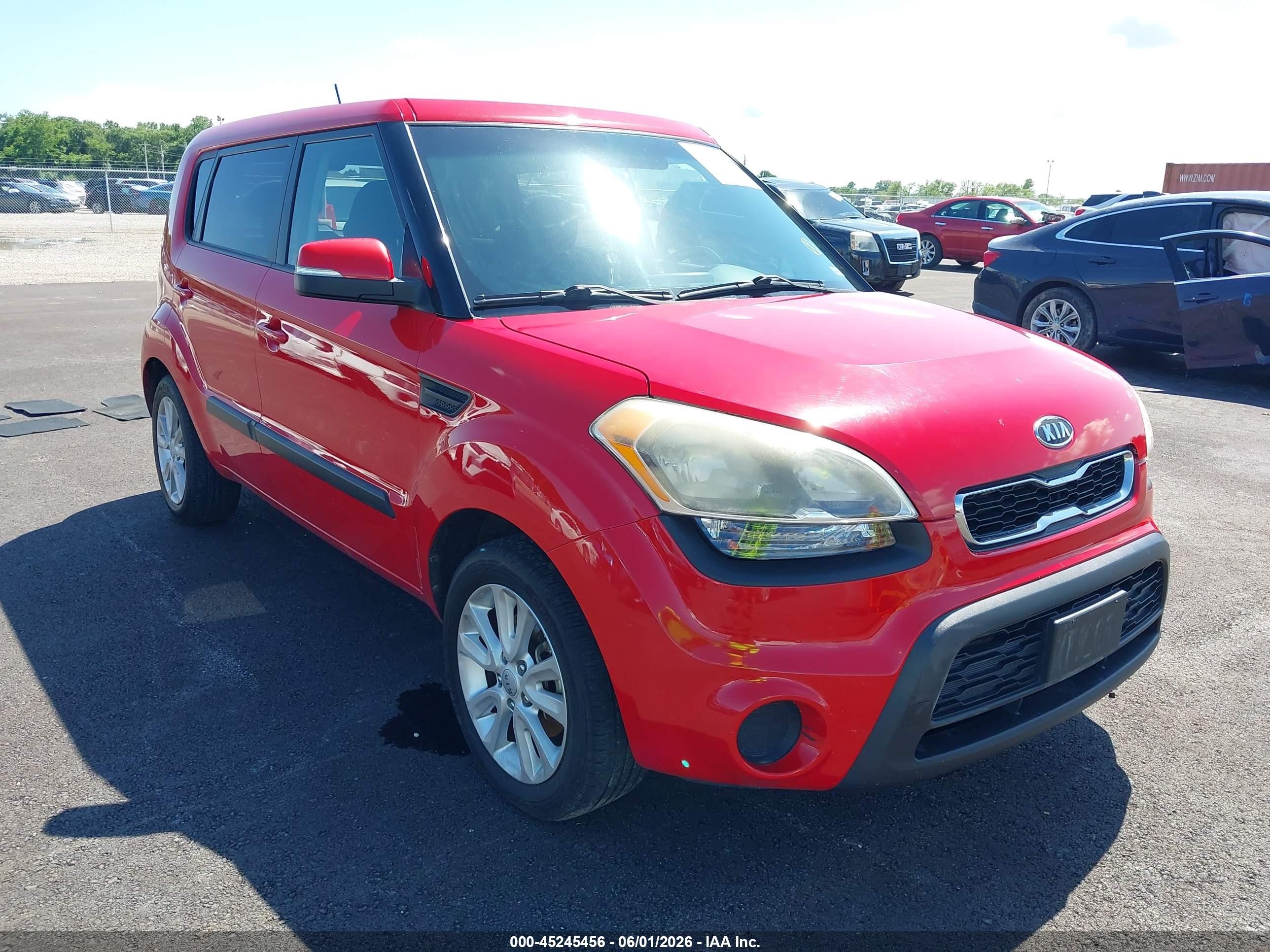2012 Kia Soul +, VIN KNDJT2A66C7438253 — Rear end