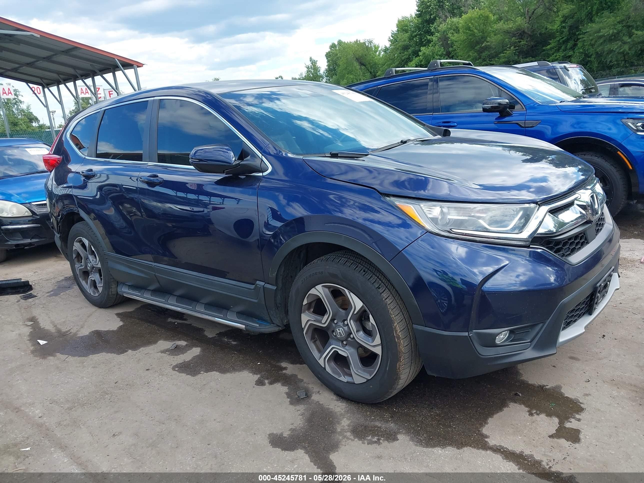 2018 Honda CR-V EX-L, VIN 7FARW2H80JE098045 — Rear end