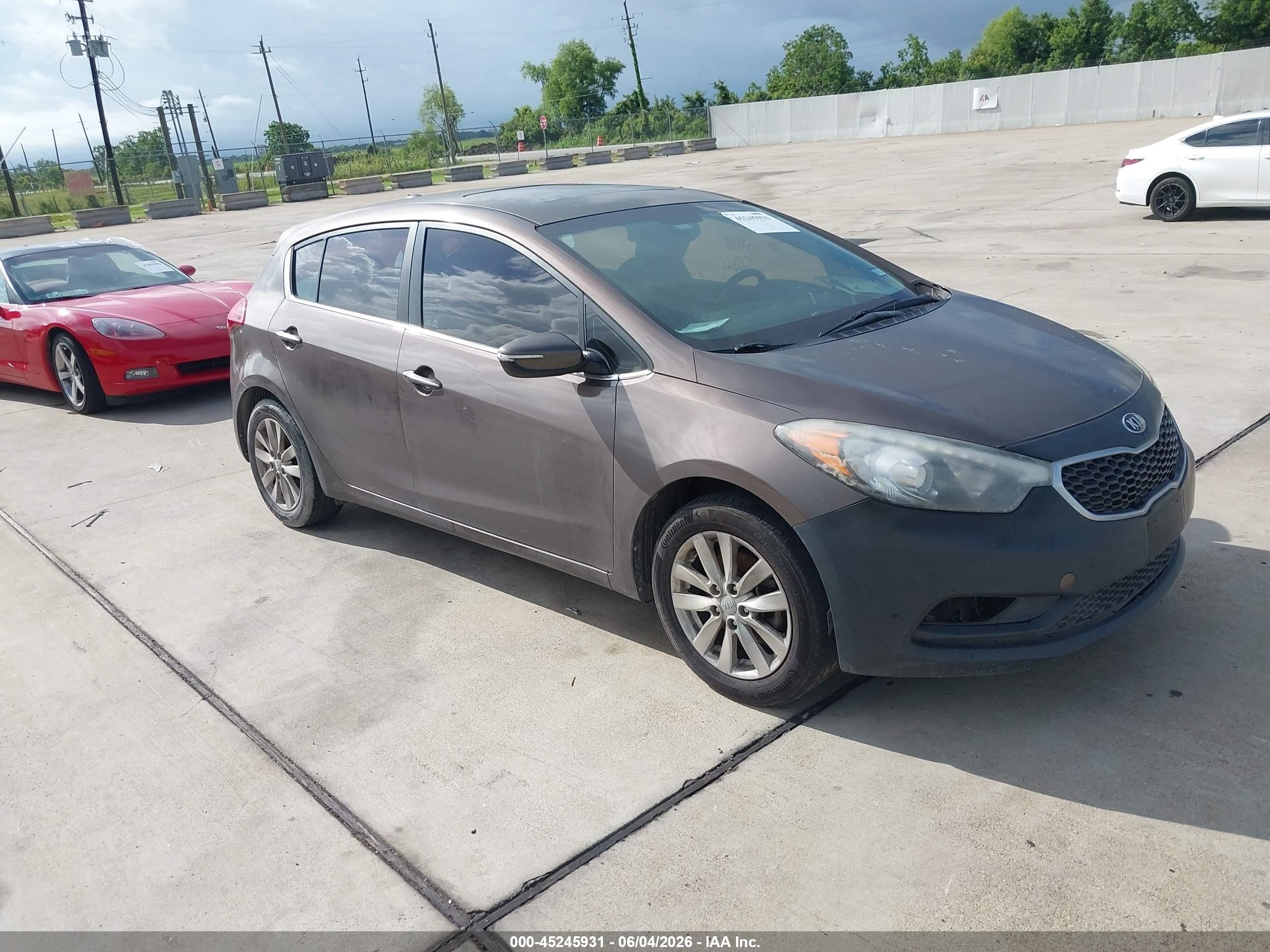 2014 Kia Forte EX, VIN KNAFX5A88E5165440 — Repossession