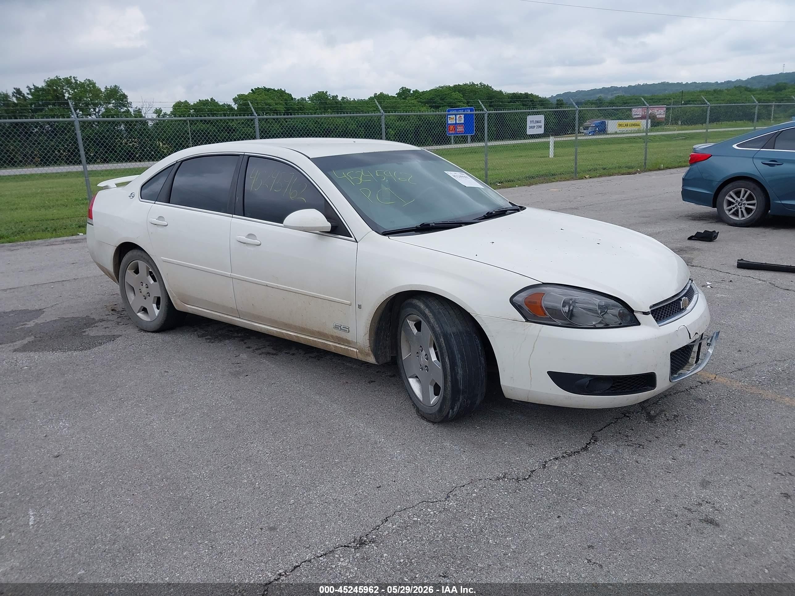 2008 Chevrolet Impala SS, VIN 2G1WD58C281325901 — Перед