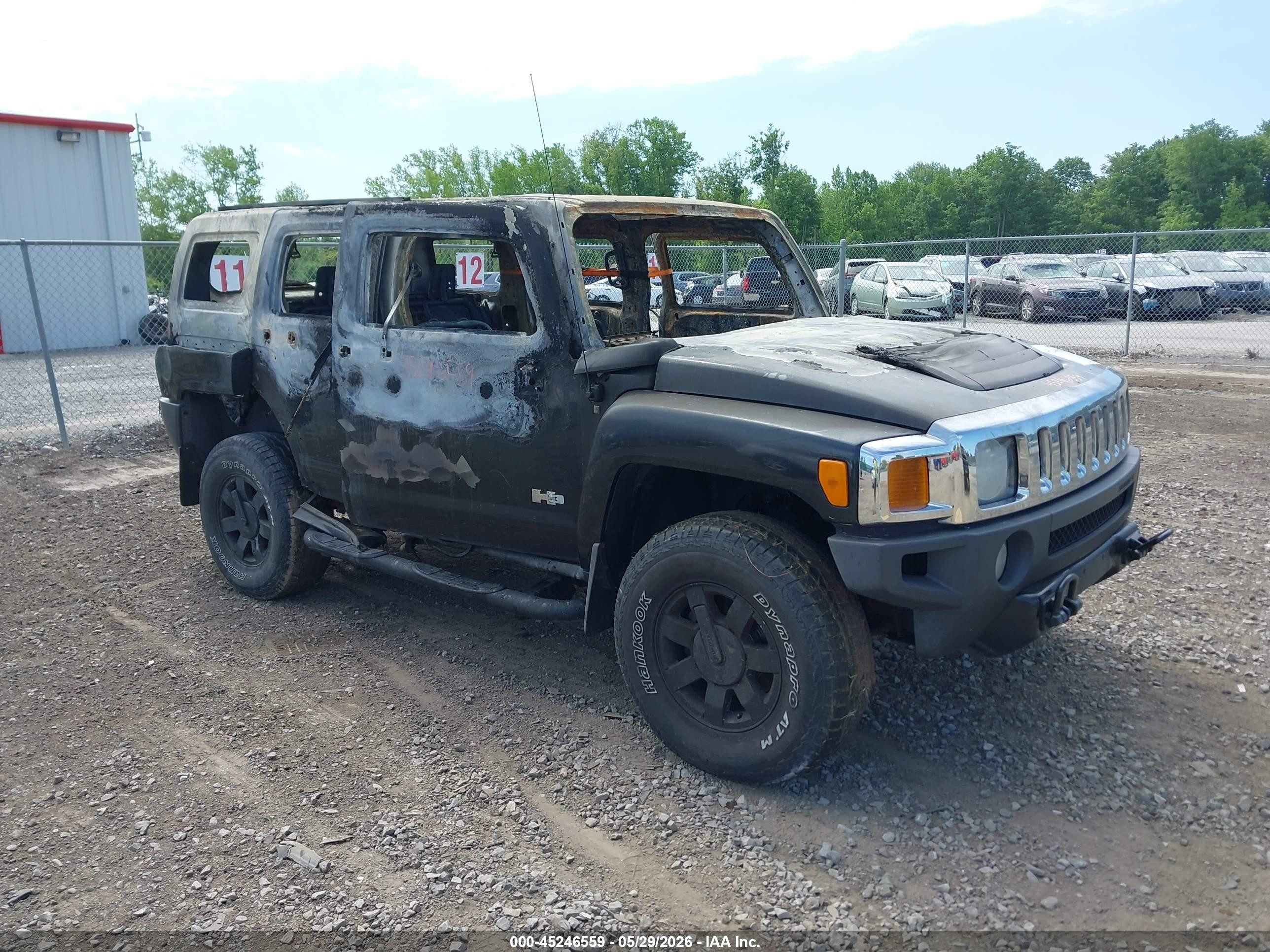 2009 Hummer H3 Adventure, VIN 5GTEN13E598107511 — Burn