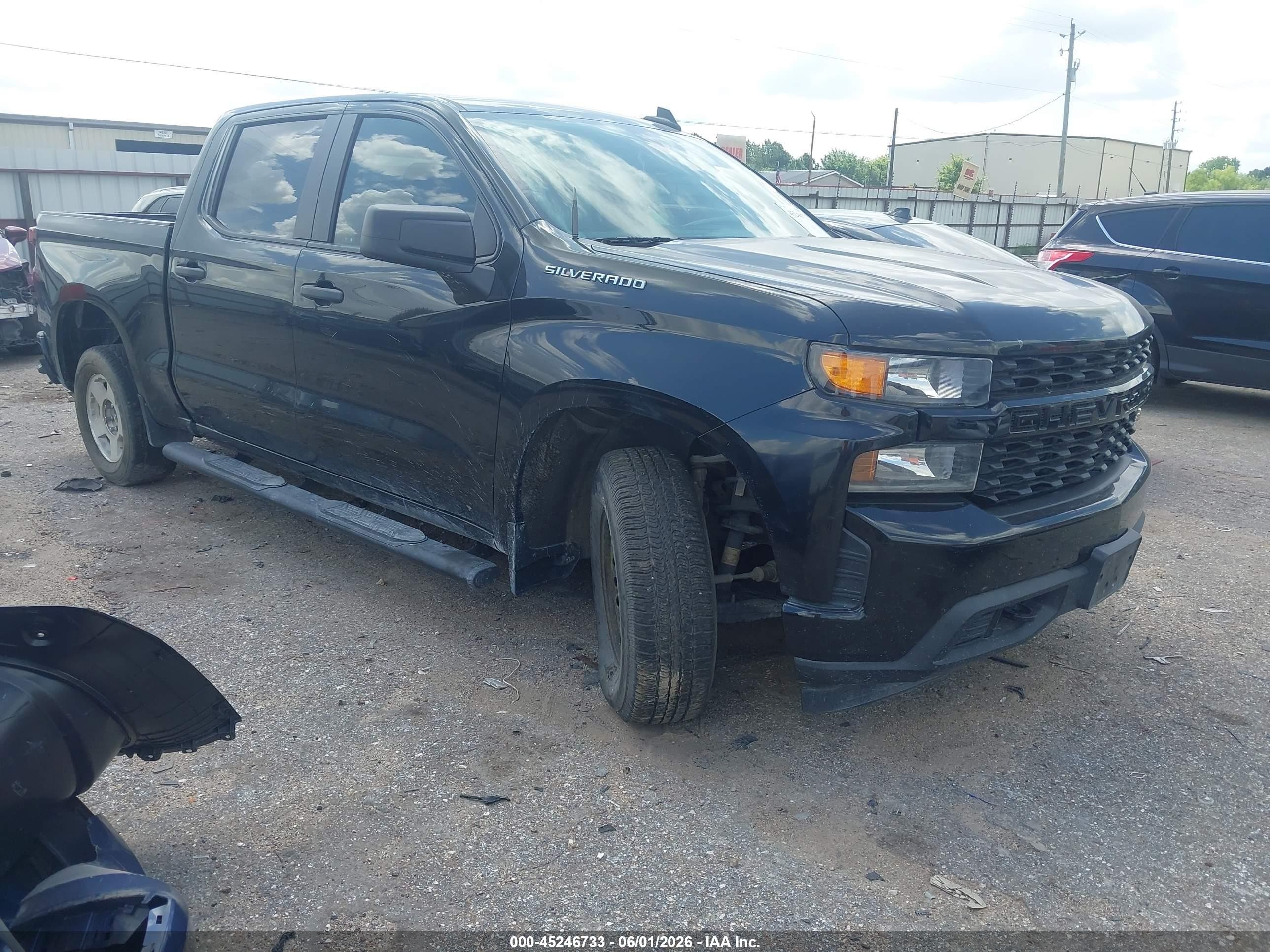 2021 Chevrolet Silverado 1500 Custom, VIN 1GCPWBEK9MZ175416 — Biohazard / chemical