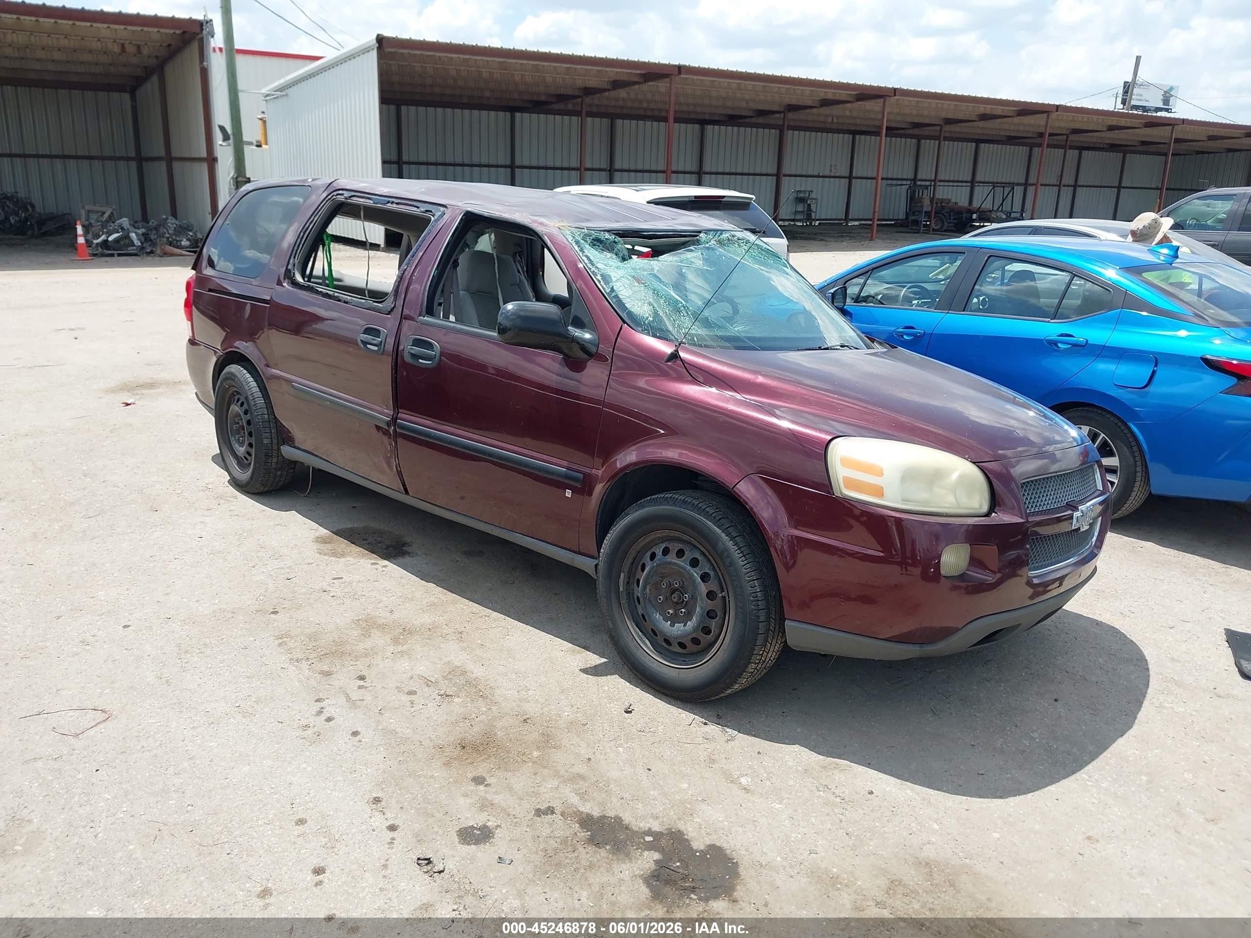 2008 Chevrolet Uplander LS, VIN 1GNDV23WX8D158744 — Rollover