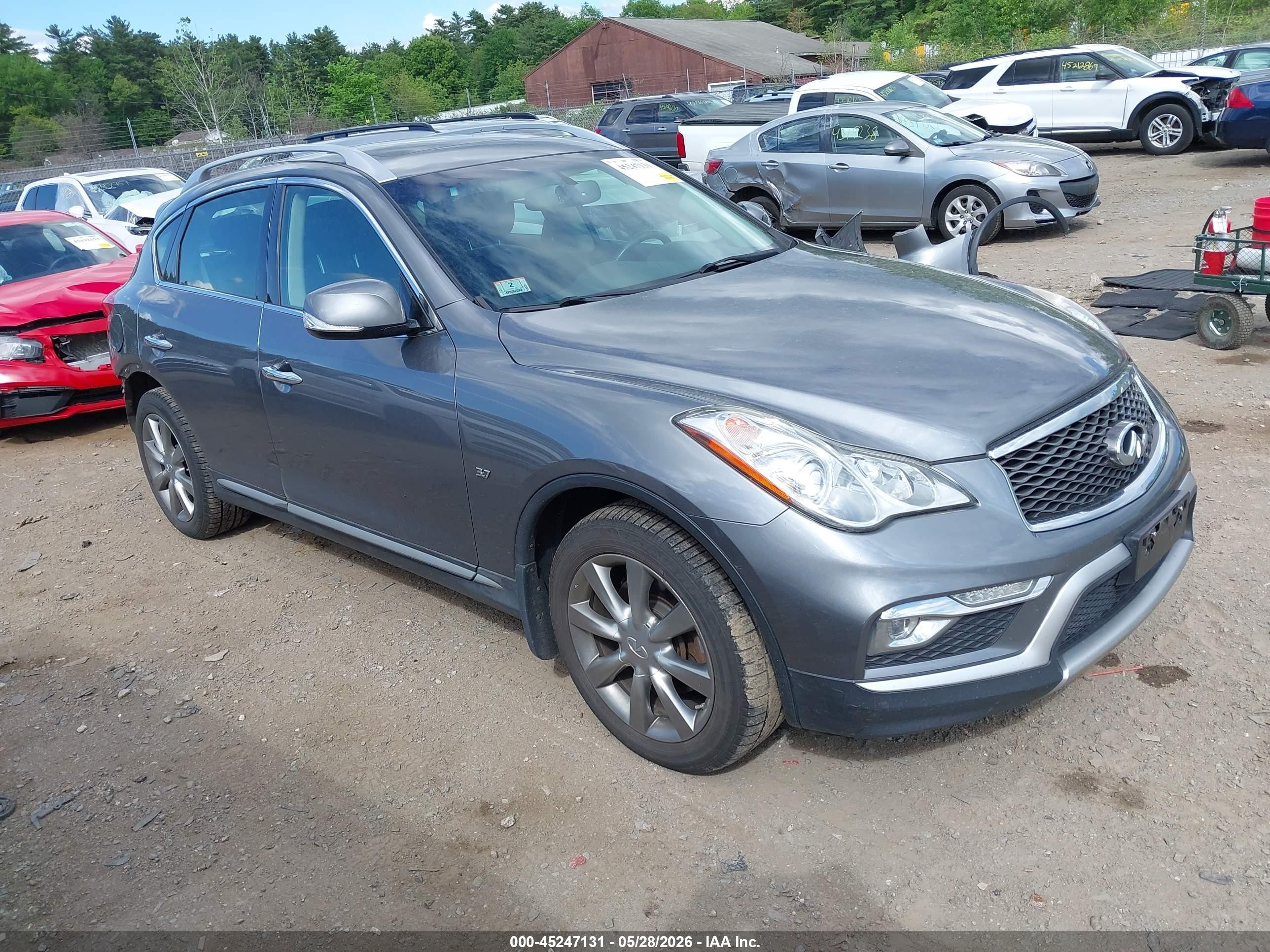 2016 Infiniti QX50, VIN JN1BJ0RR0GM264347 — Rear end
