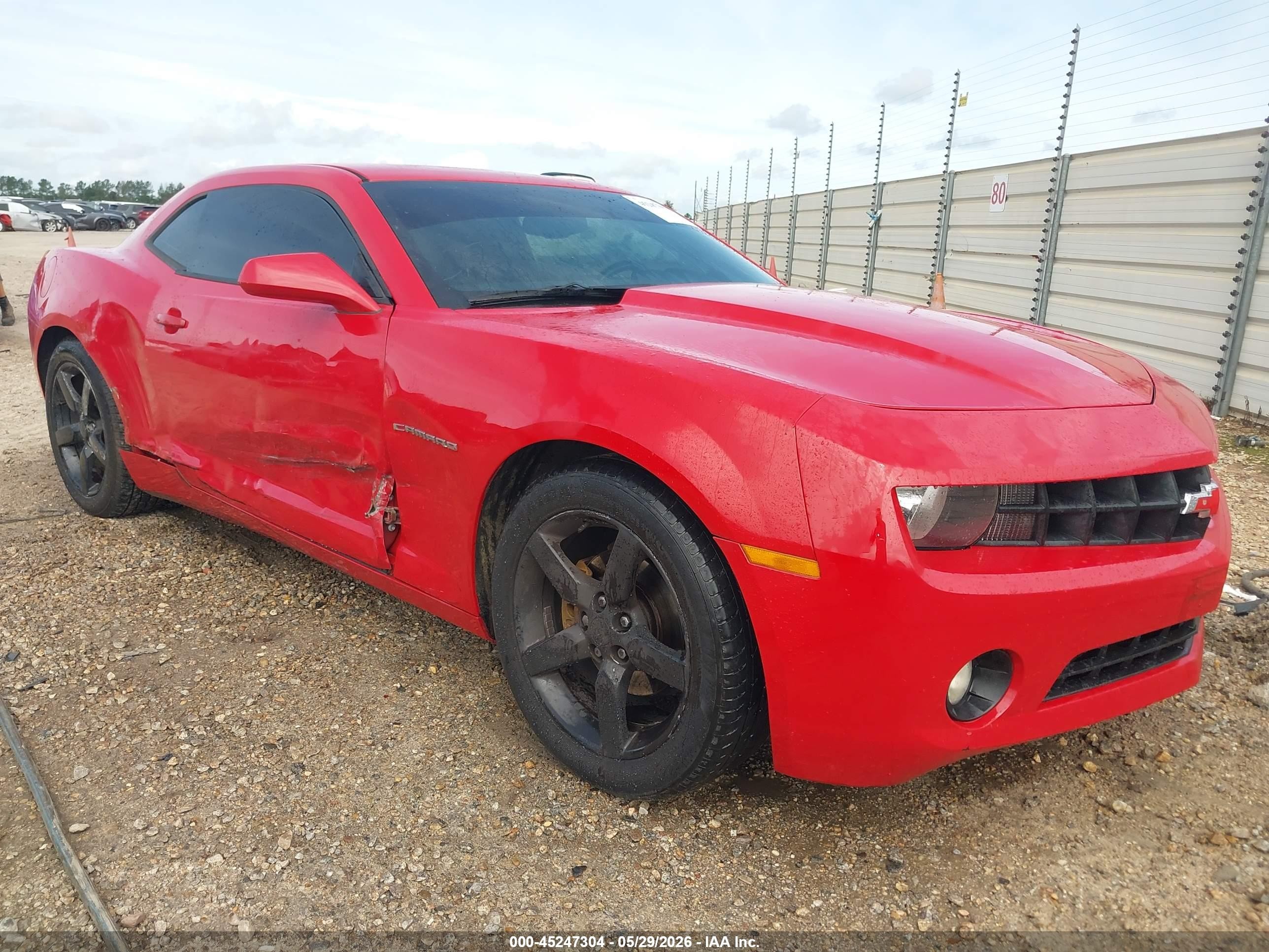 2012 Chevrolet Camaro 1LT, VIN 2G1FB1E36C9187227 — Side
