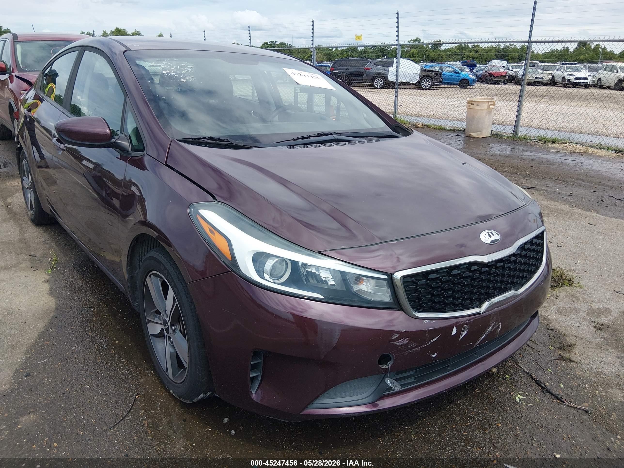 2018 Kia Forte LX, VIN 3KPFL4A77JE198878 — Rear end