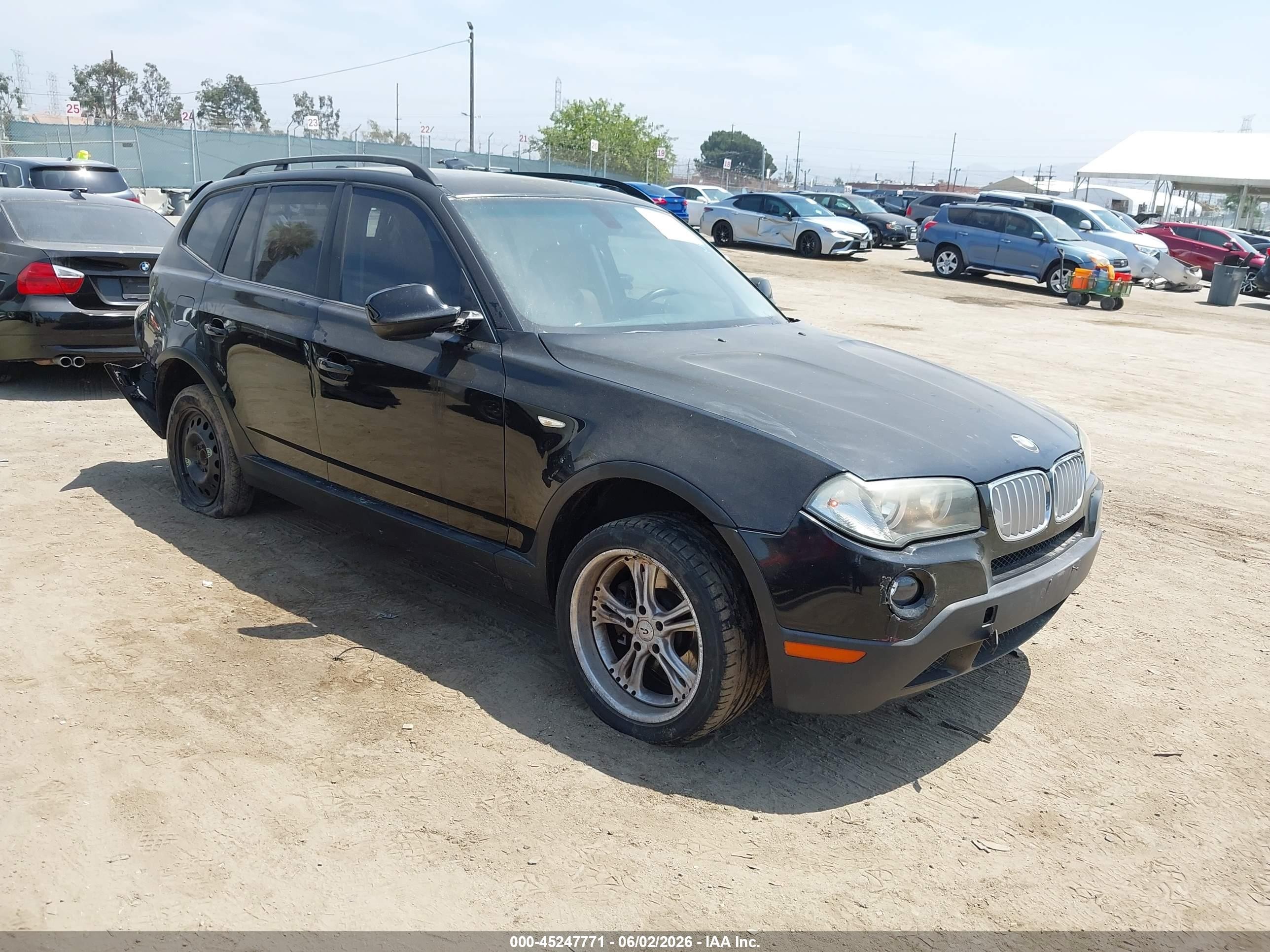 2010 BMW X3 xDrive30i, VIN WBXPC9C4XAWJ39224 — Rear end