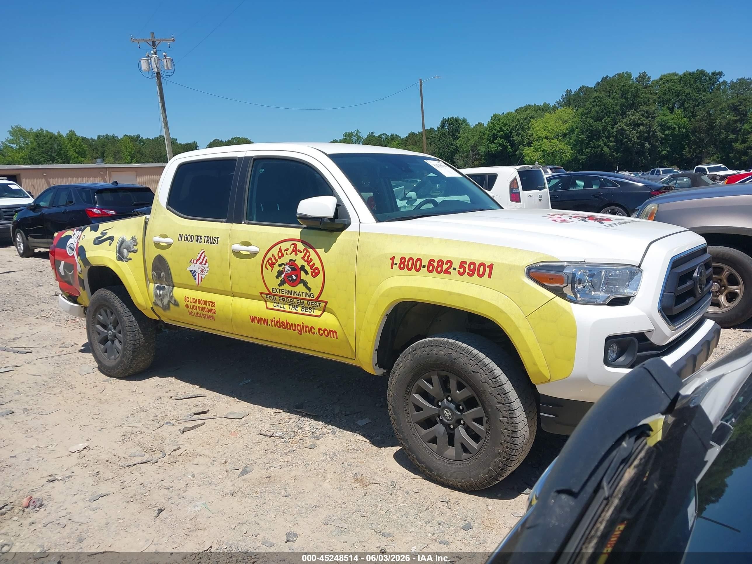 2023 Toyota Tacoma SR5, VIN 3TMCZ5AN9PM630830 — Rear end