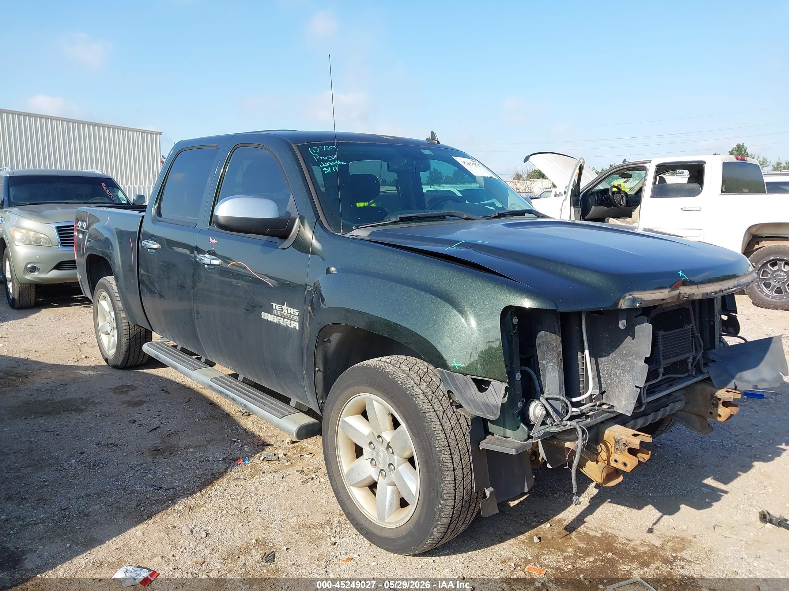2013 GMC Sierra 1500 SLE, VIN 3GTP2VE70DG195126 — Front end