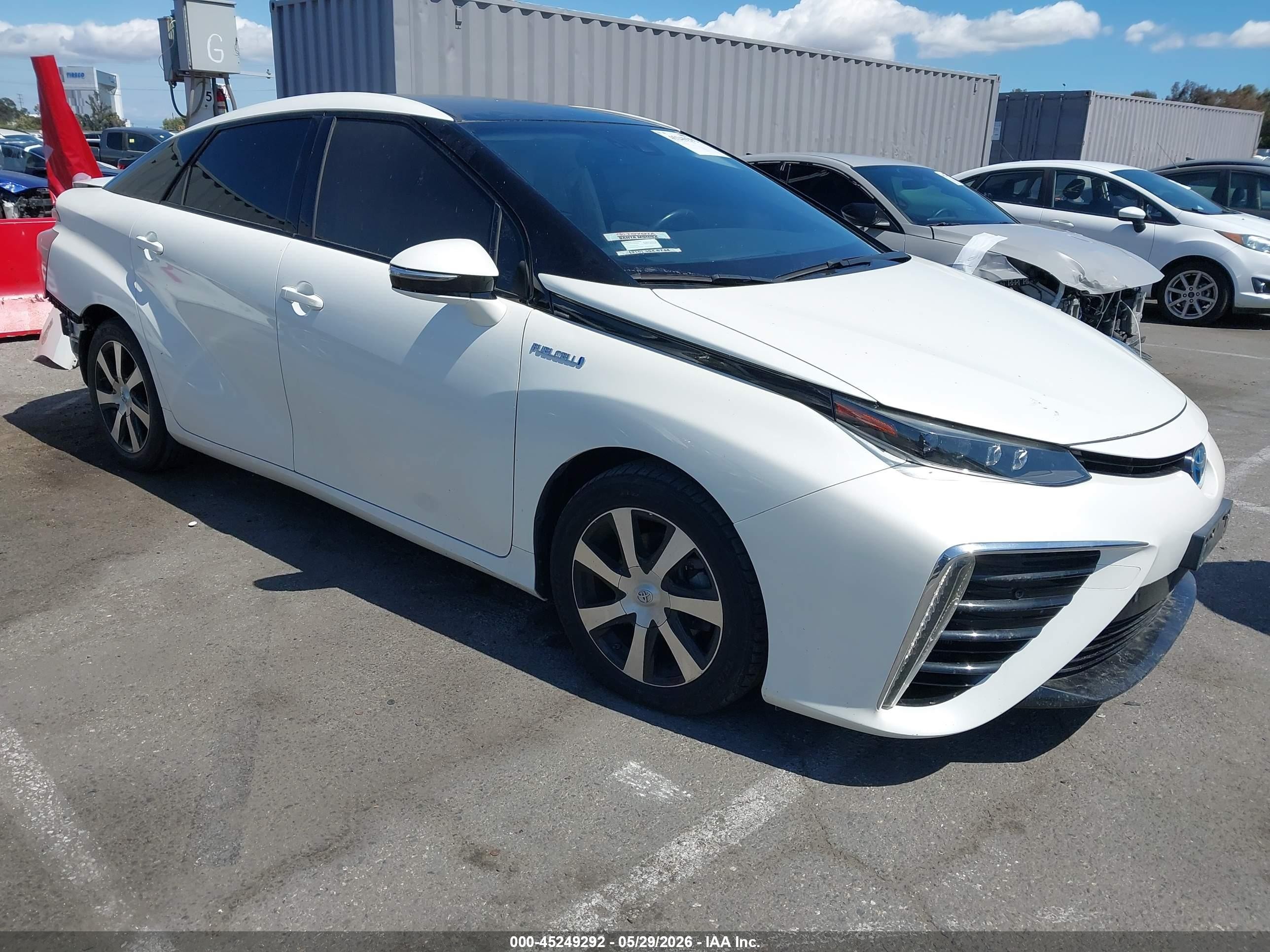 2019 Toyota Mirai, VIN JTDBVRBD5KA007277 — Зад
