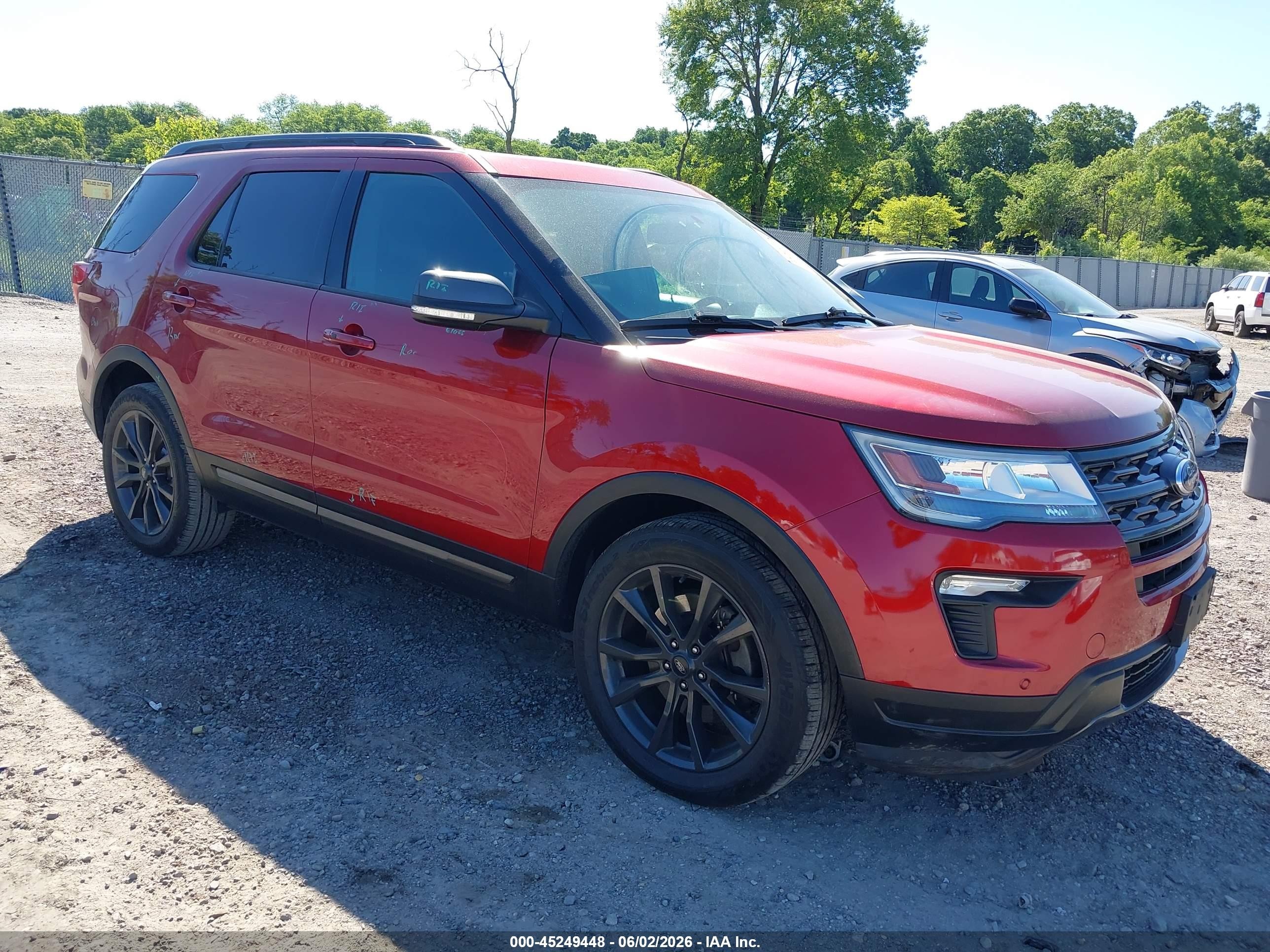 2018 Ford Explorer XLT, VIN 1FM5K8D86JGC34582 — Vandalism