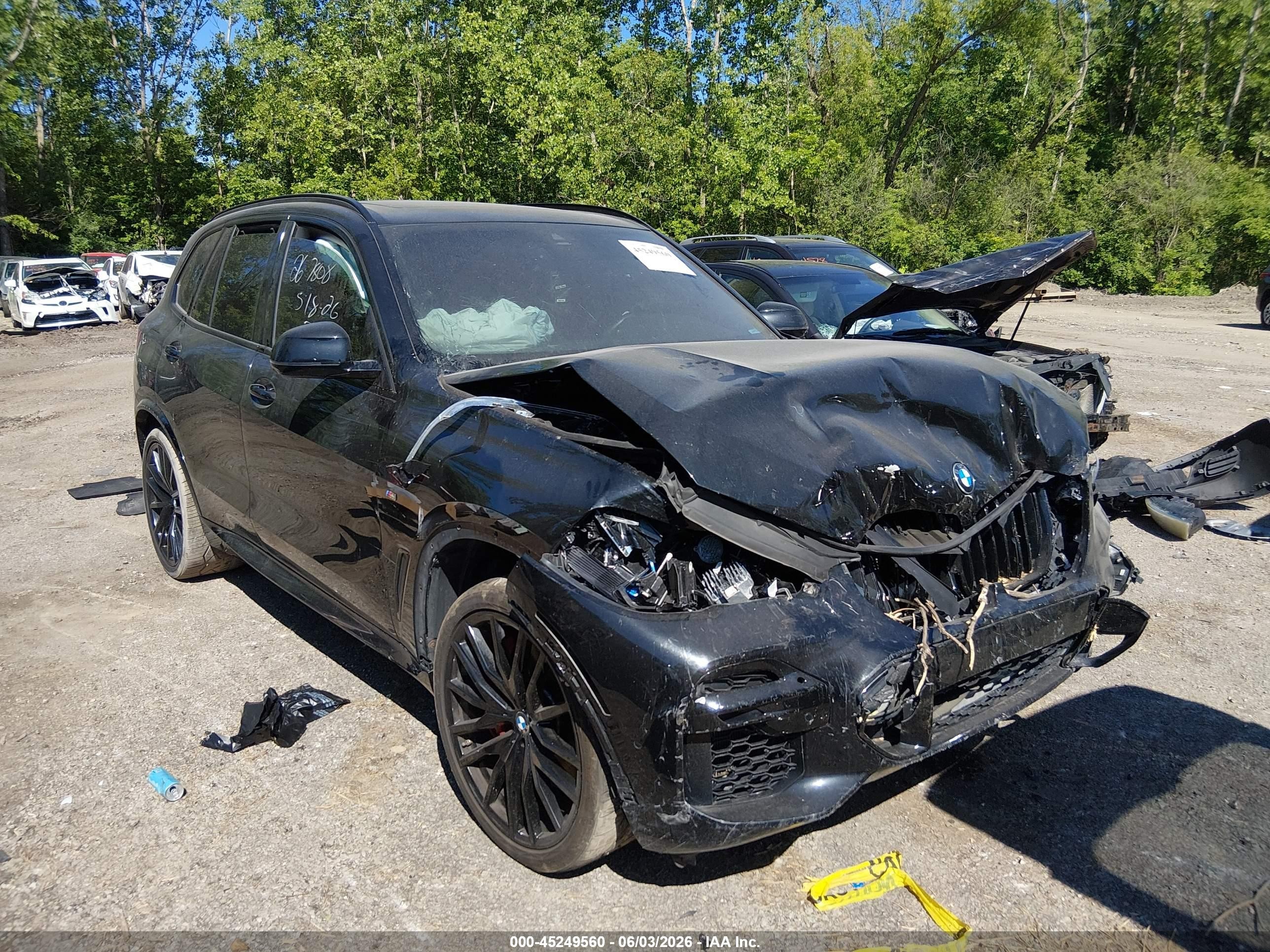 2022 BMW X5 M50i, VIN 5UXJU4C02N9J92194 — Front end