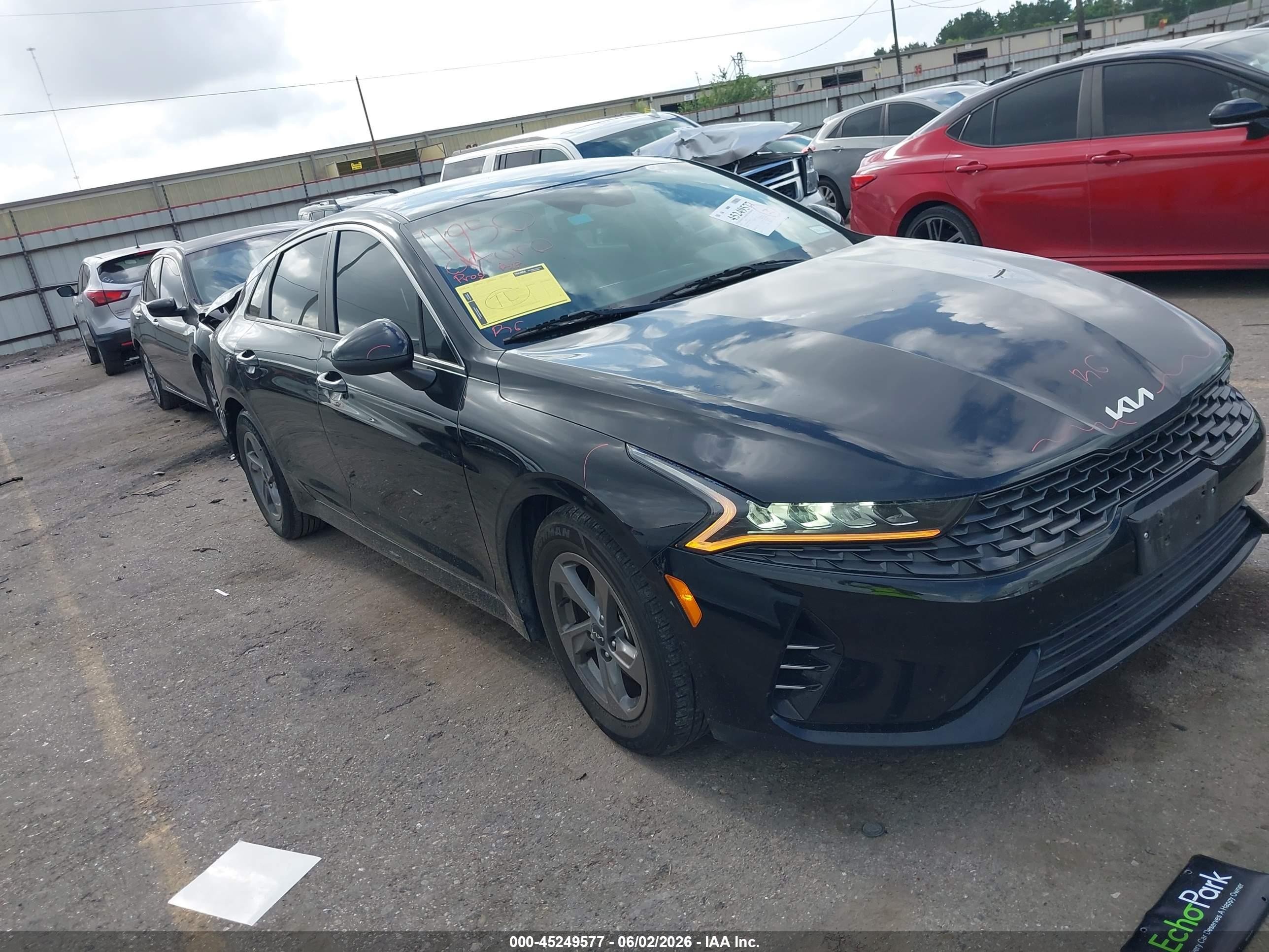 2023 Kia K5 LXS, VIN 5XXG14J25PG209150 — Rear end