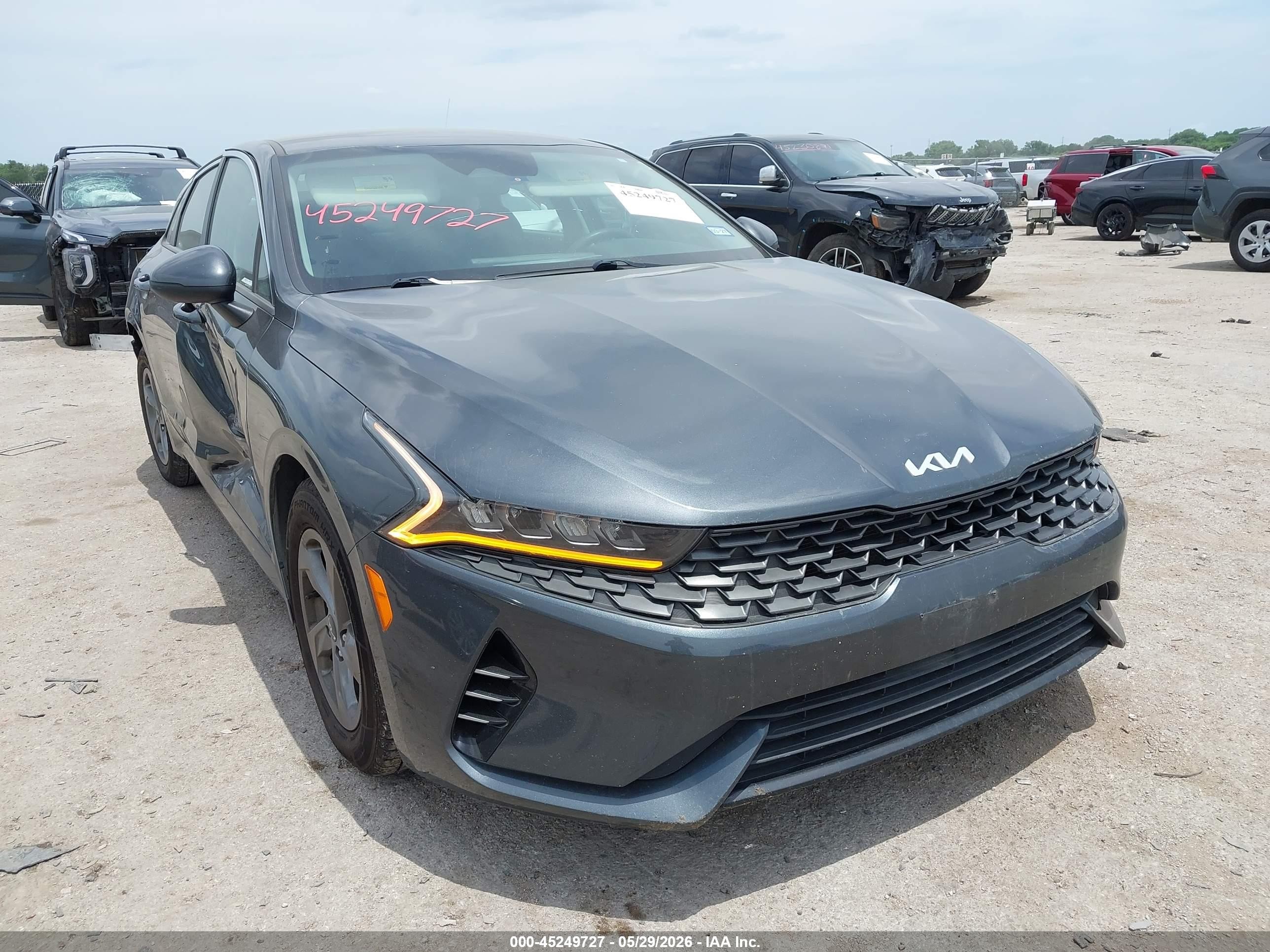 2023 Kia K5 LXS, VIN 5XXG14J28PG197138 — Rear end