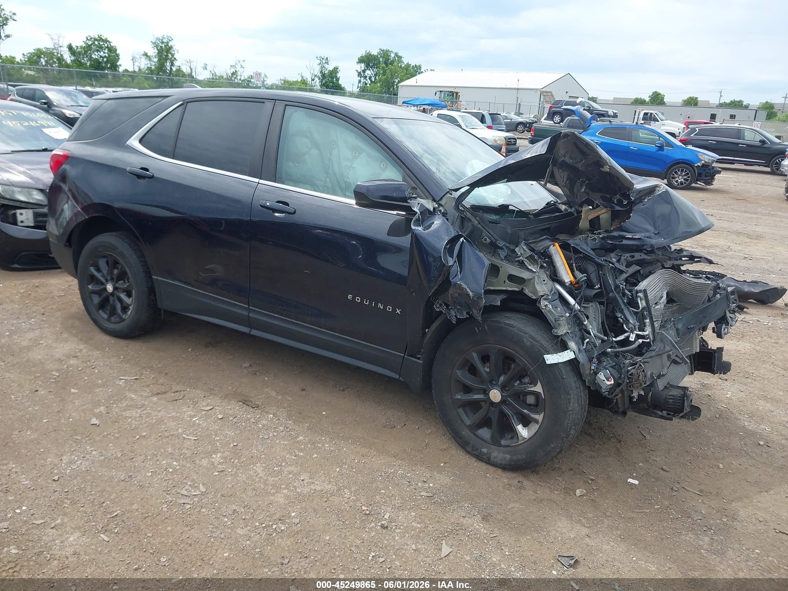 2021 Chevrolet Equinox LT, VIN 2GNAXUEV1M6105775 — Biohazard / chemical