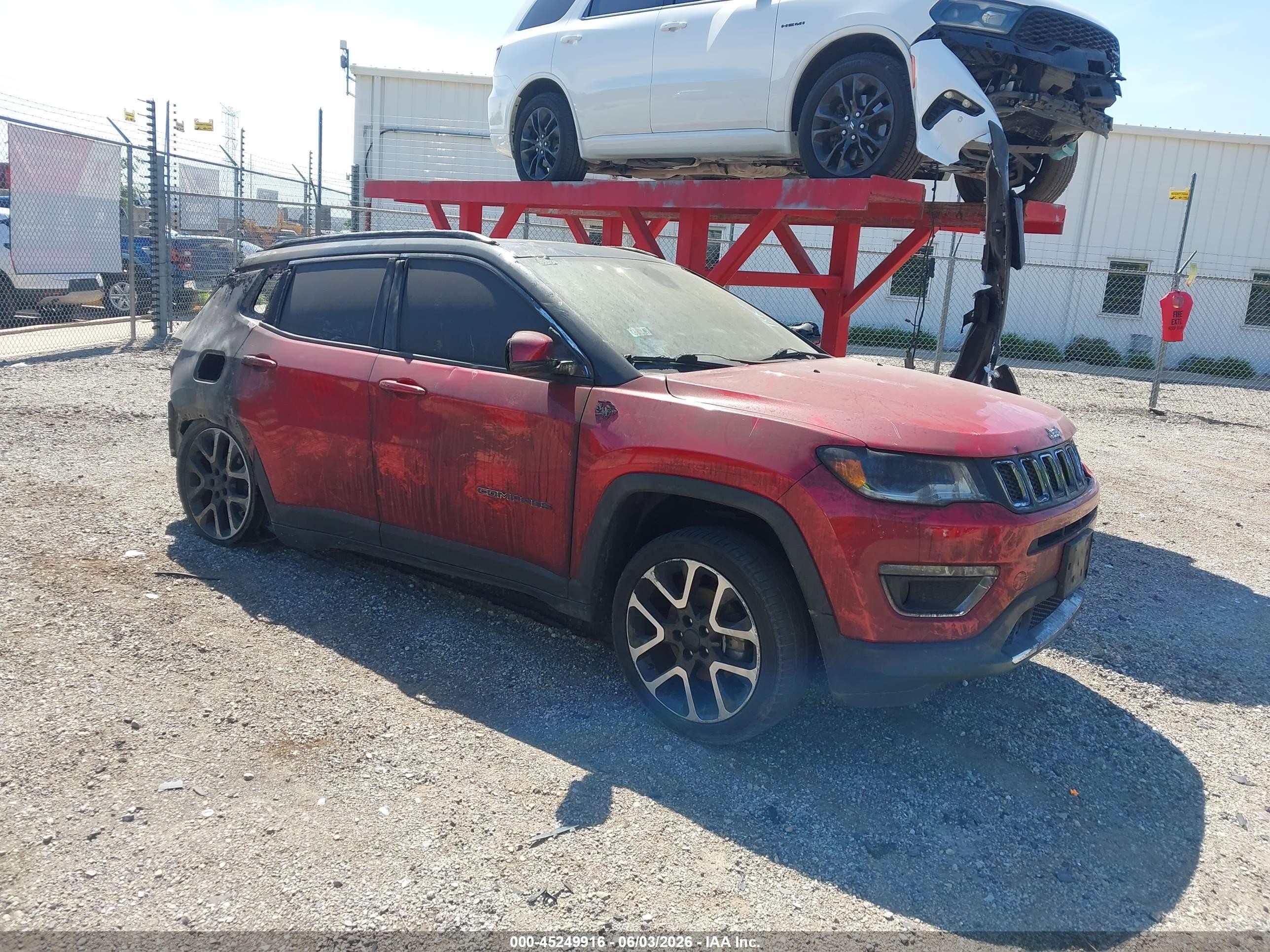 2018 Jeep Compass Limited, VIN 3C4NJDCB2JT373407 — Burn