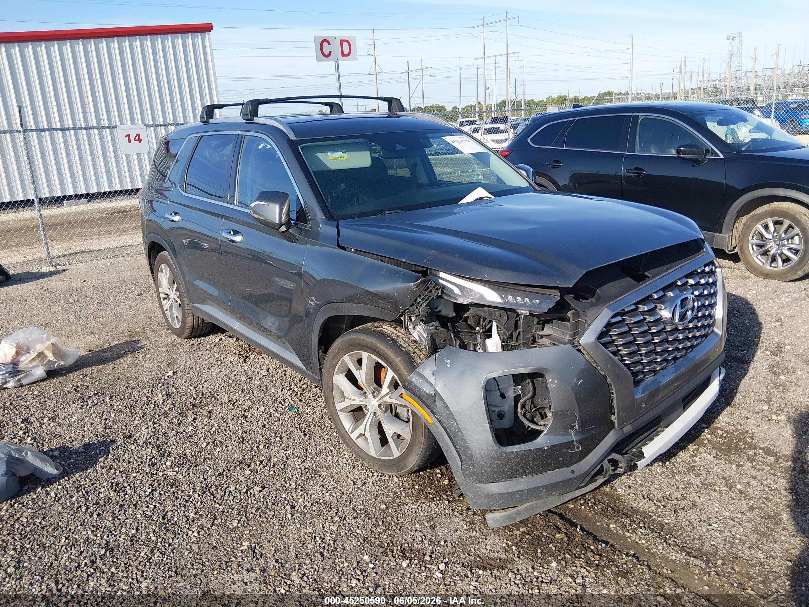 2021 Hyundai Palisade SEL, VIN KM8R44HE3MU231276 — Front end
